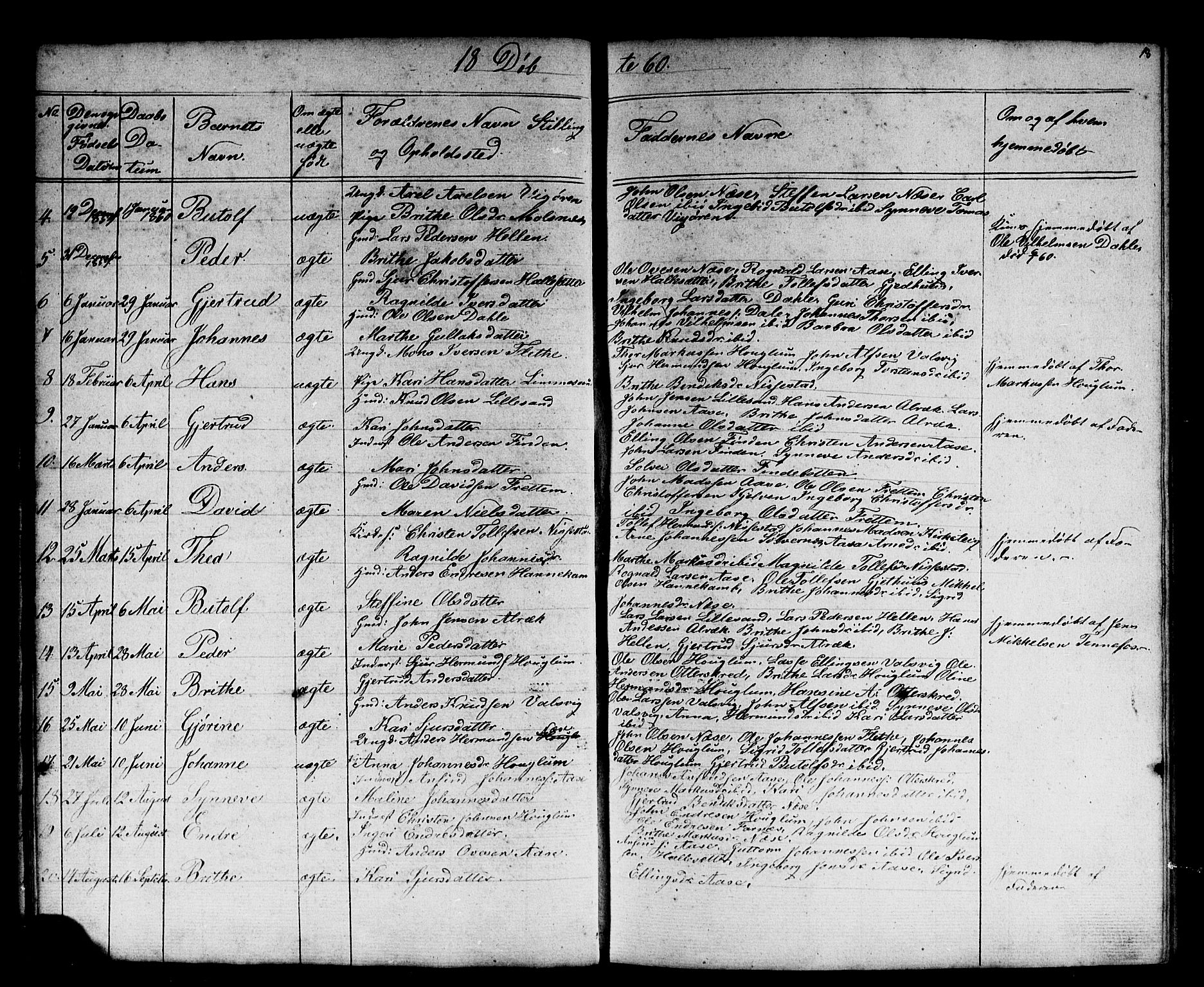 Vik sokneprestembete, SAB/A-81501: Parish register (copy) no. B 1, 1847-1877, p. 18