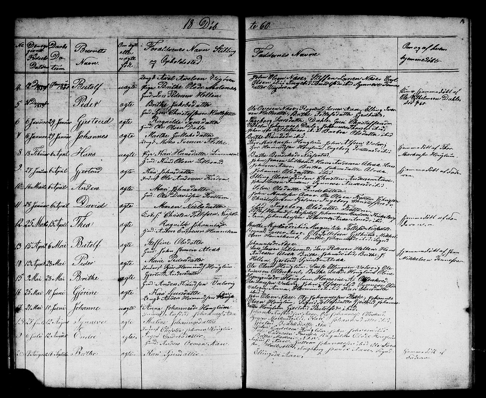 Vik sokneprestembete, AV/SAB-A-81501/H/Hab/Habb/L0001: Parish register (copy) no. B 1, 1847-1877, p. 18