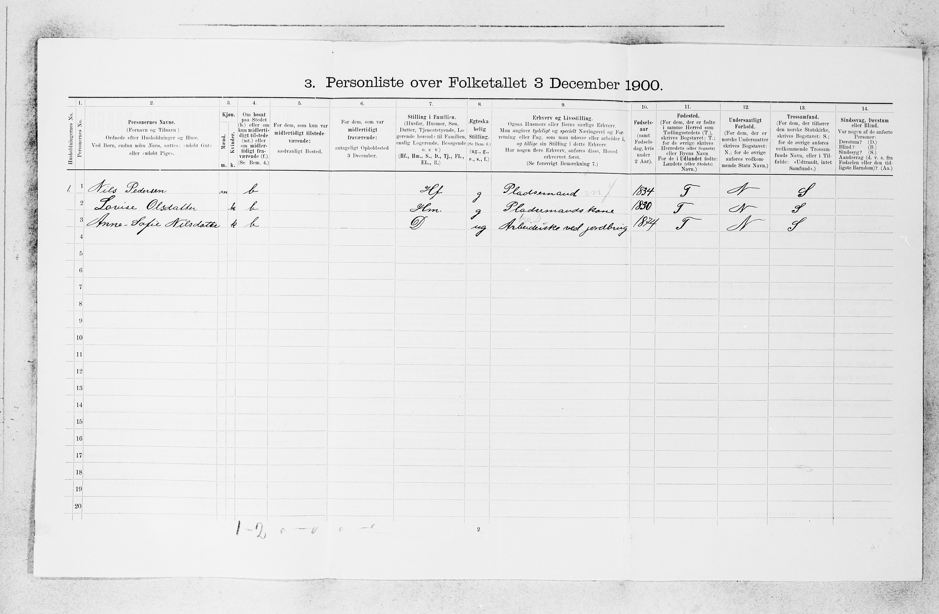 SAB, 1900 census for Førde, 1900, p. 776