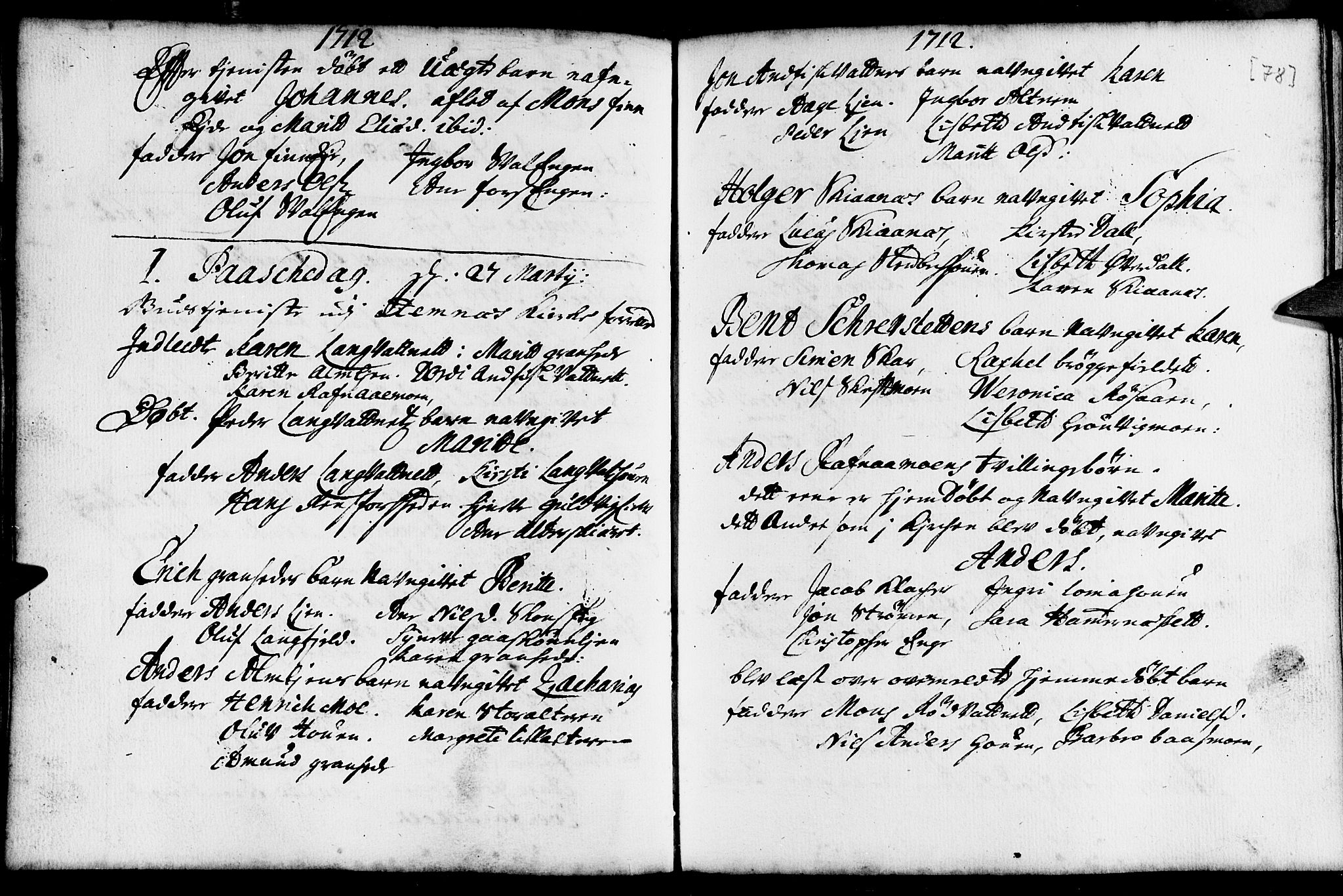Ministerialprotokoller, klokkerbøker og fødselsregistre - Nordland, SAT/A-1459/825/L0345: Parish register (official) no. 825A01, 1704-1728, p. 78
