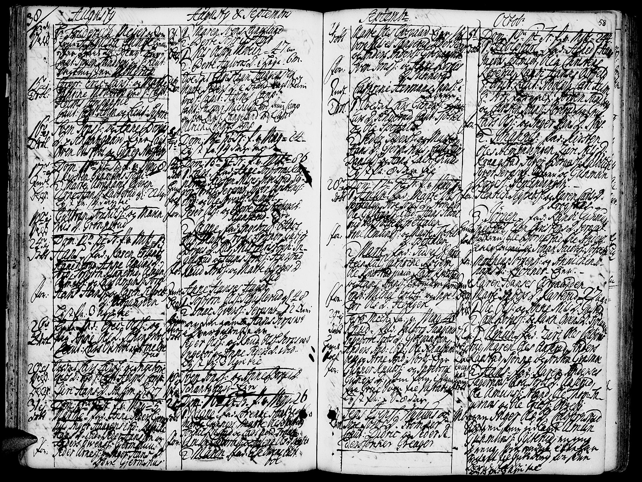 Vinger prestekontor, AV/SAH-PREST-024/H/Ha/Haa/L0002: Parish register (official) no. 2, 1730-1751, p. 58