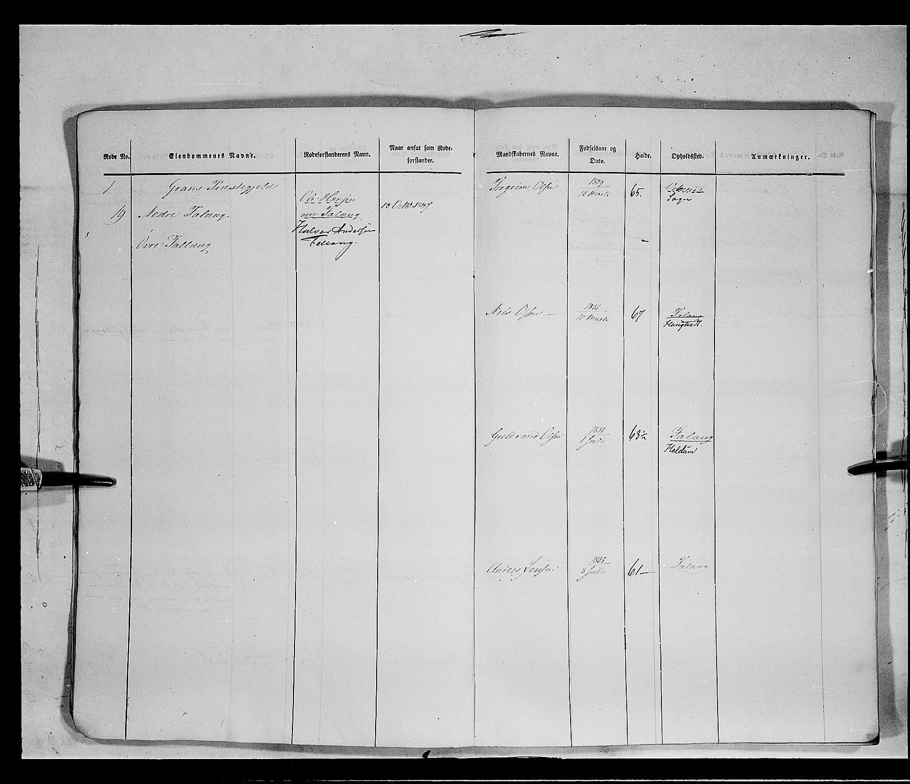 Fylkesmannen i Oppland, AV/SAH-FYO-002/1/K/Kb/L1161: Valderske nasjonale musketérkorps - Vangske kompani og Hadelandske kompani av Akershusiske nasjonale musketérkorps, 1818-1860, p. 3039