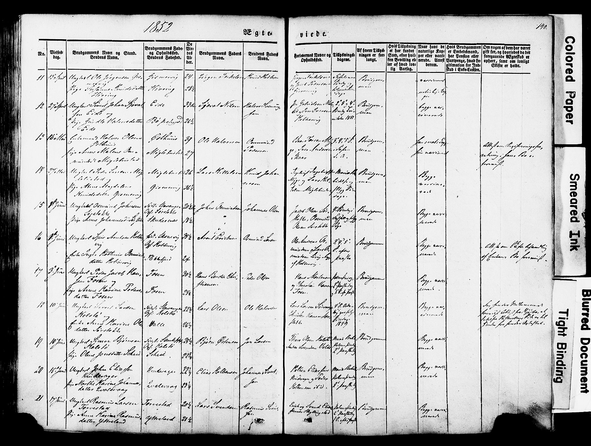 Avaldsnes sokneprestkontor, AV/SAST-A -101851/H/Ha/Haa/L0007: Parish register (official) no. A 7, 1841-1853, p. 140