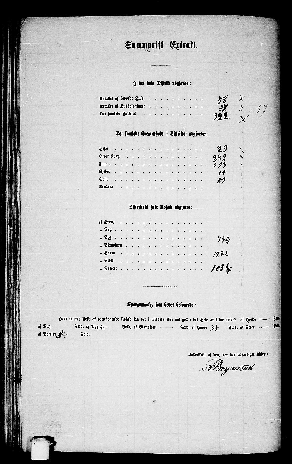 RA, 1865 census for Innvik, 1865, p. 107