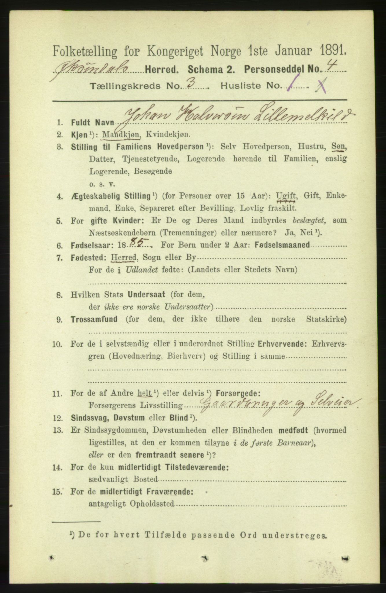 RA, 1891 census for 1561 Øksendal, 1891, p. 604