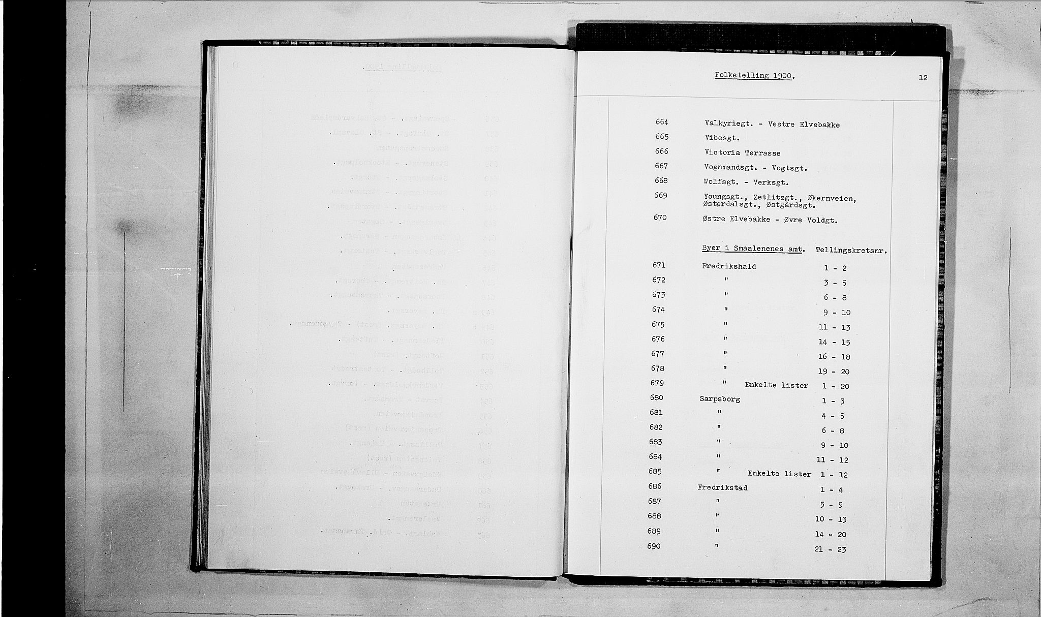 SAO, 1900 census for Fredrikshald, 1900