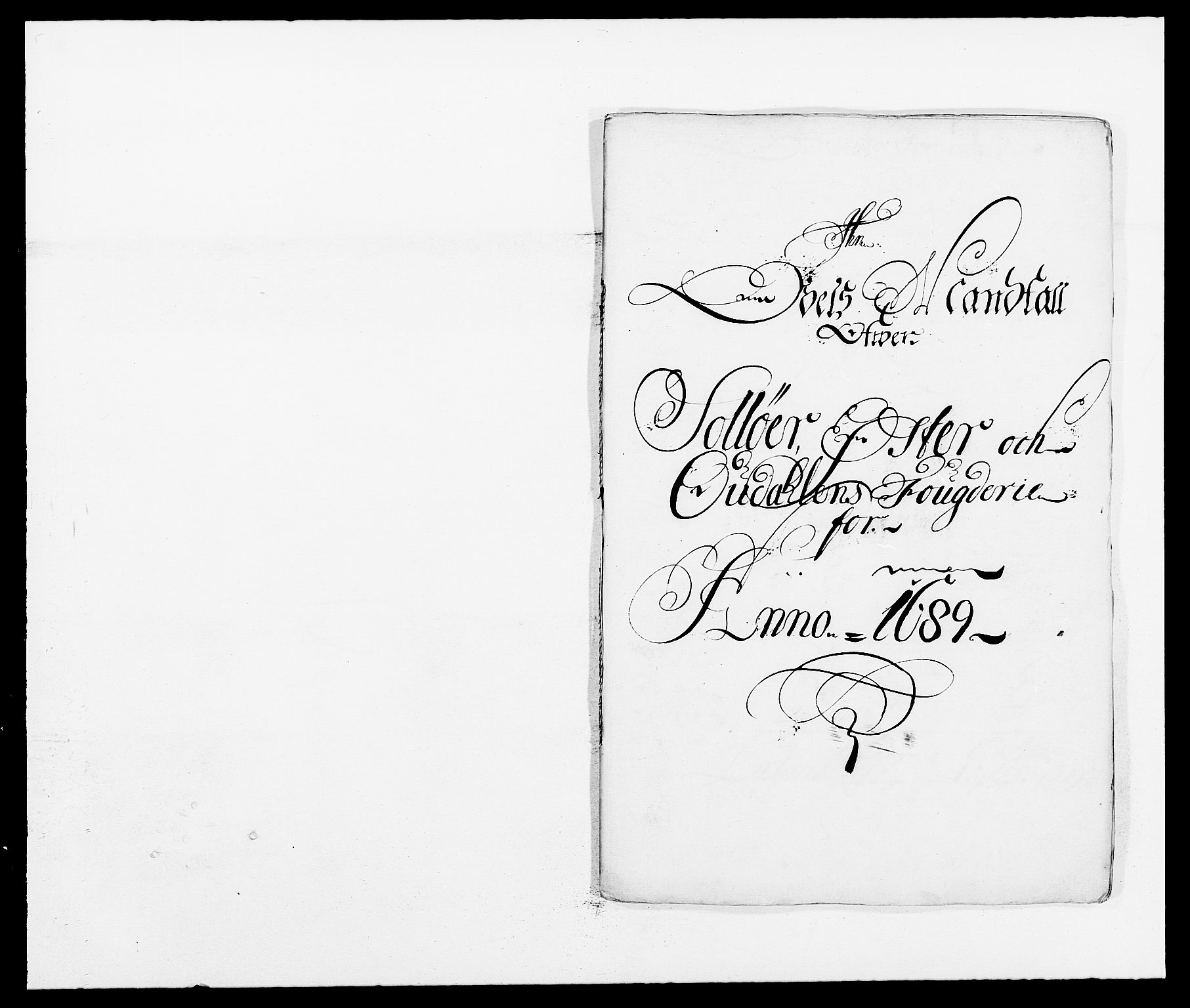 Rentekammeret inntil 1814, Reviderte regnskaper, Fogderegnskap, AV/RA-EA-4092/R13/L0827: Fogderegnskap Solør, Odal og Østerdal, 1689, p. 287