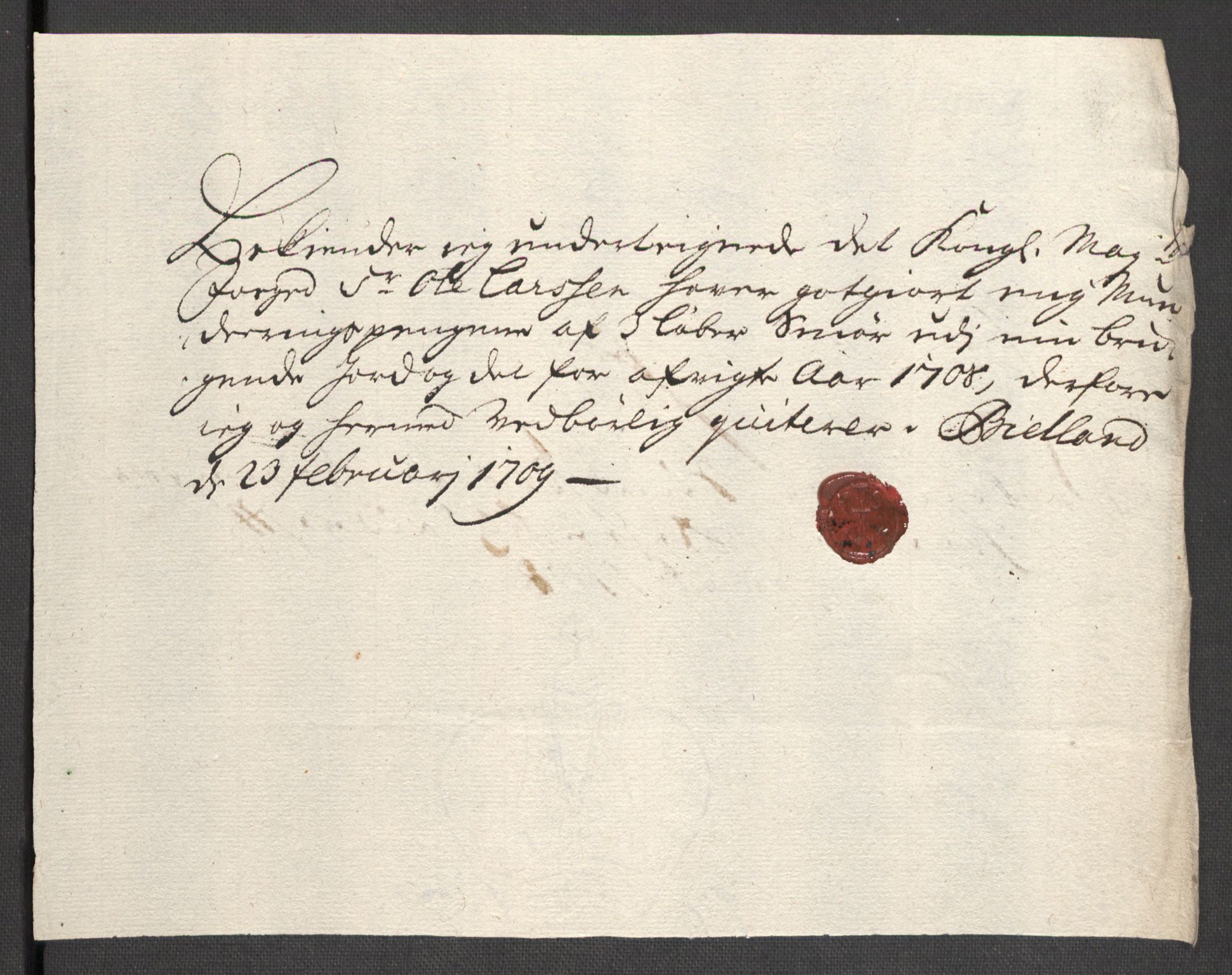 Rentekammeret inntil 1814, Reviderte regnskaper, Fogderegnskap, AV/RA-EA-4092/R48/L2985: Fogderegnskap Sunnhordland og Hardanger, 1708, p. 289