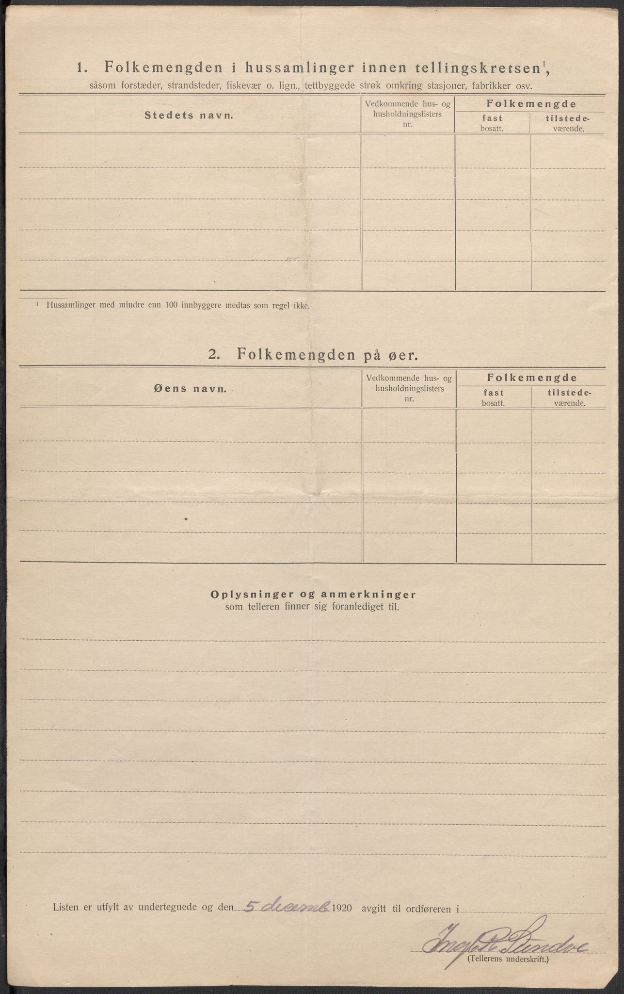SAB, 1920 census for Vossestrand, 1920, p. 33