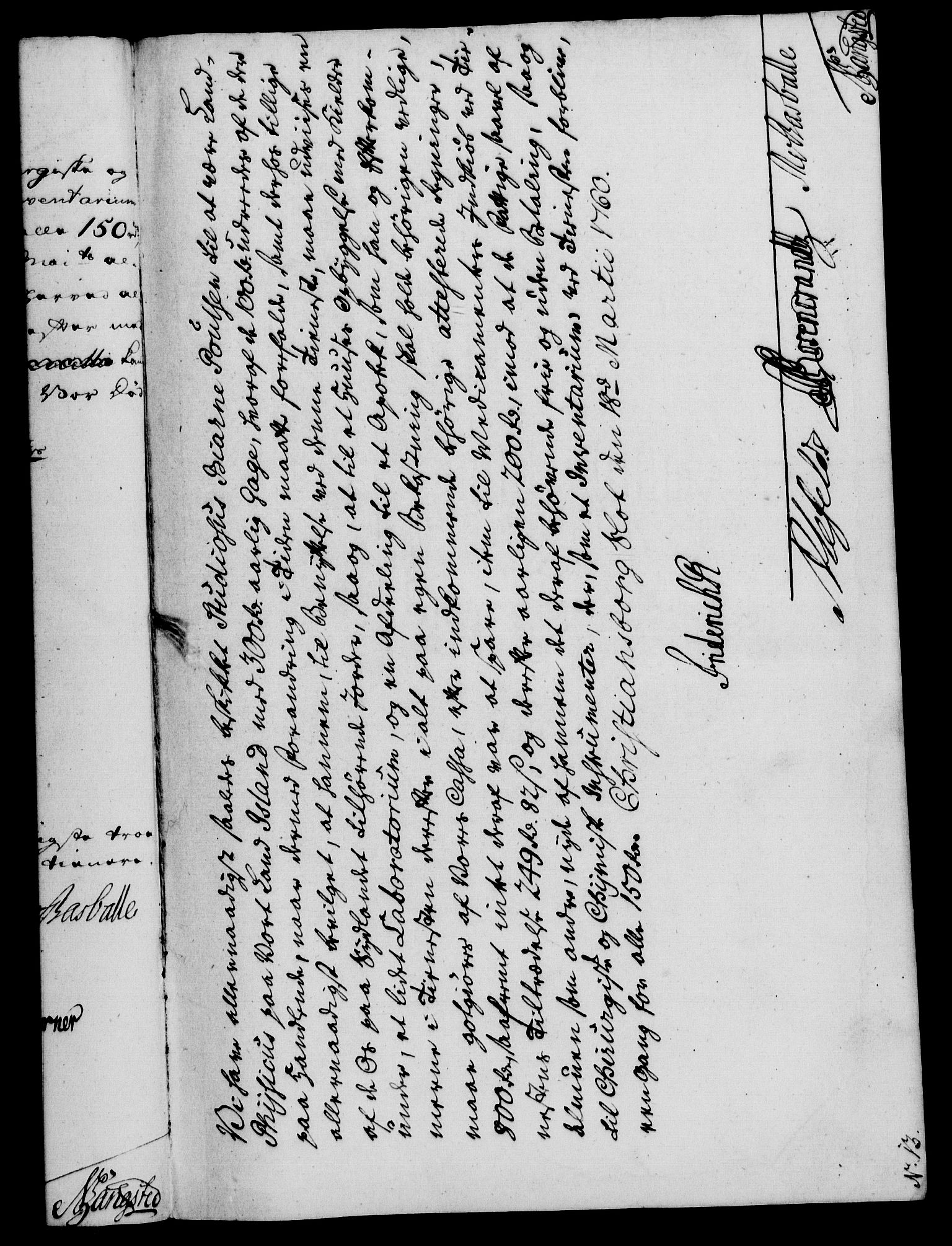 Rentekammeret, Kammerkanselliet, RA/EA-3111/G/Gf/Gfa/L0042: Norsk relasjons- og resolusjonsprotokoll (merket RK 52.42), 1760, p. 147
