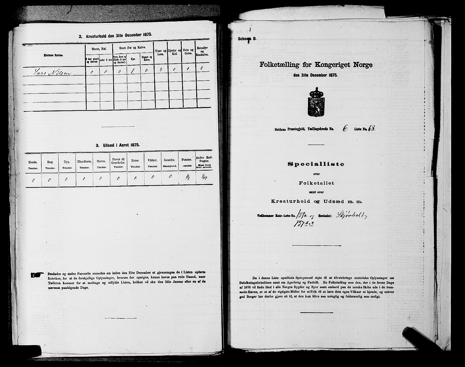 SAKO, 1875 census for 0819P Holla, 1875, p. 841