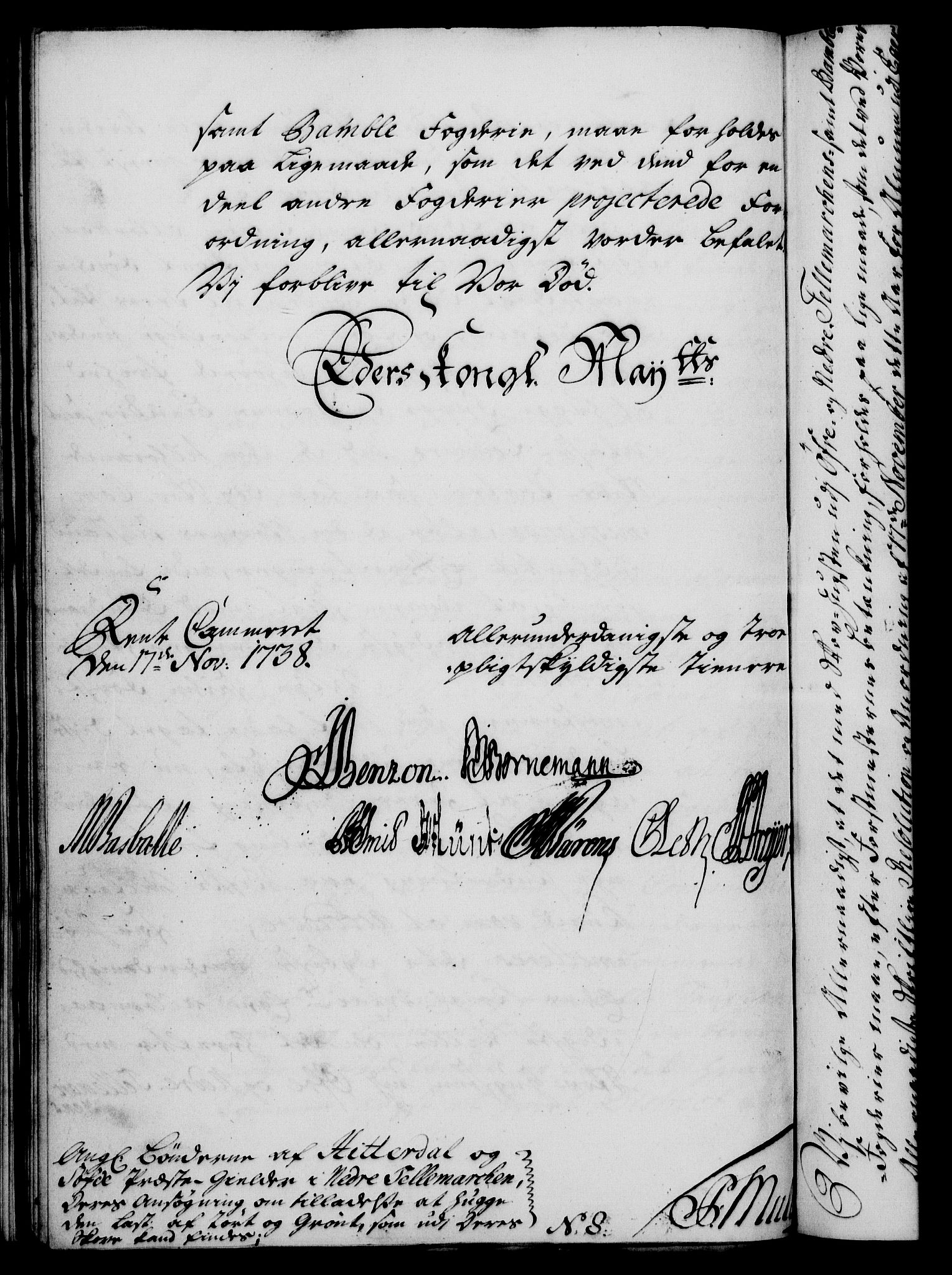 Rentekammeret, Kammerkanselliet, RA/EA-3111/G/Gf/Gfa/L0021: Norsk relasjons- og resolusjonsprotokoll (merket RK 52.21), 1738, p. 634