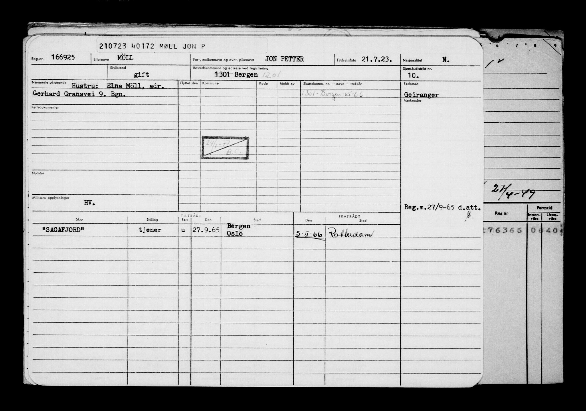 Direktoratet for sjømenn, AV/RA-S-3545/G/Gb/L0221: Hovedkort, 1923, p. 213