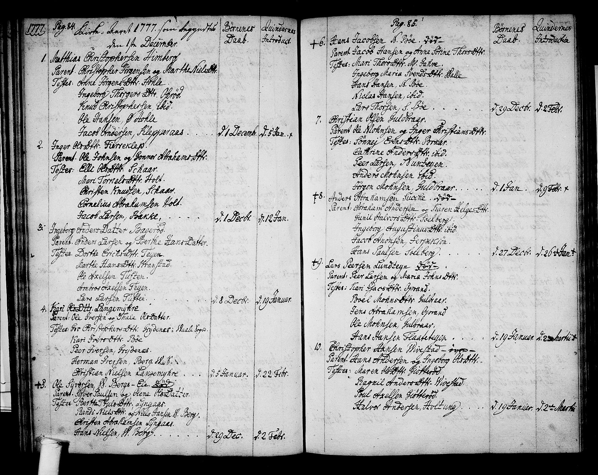 Ramnes kirkebøker, AV/SAKO-A-314/F/Fa/L0002: Parish register (official) no. I 2, 1773-1790, p. 84-85