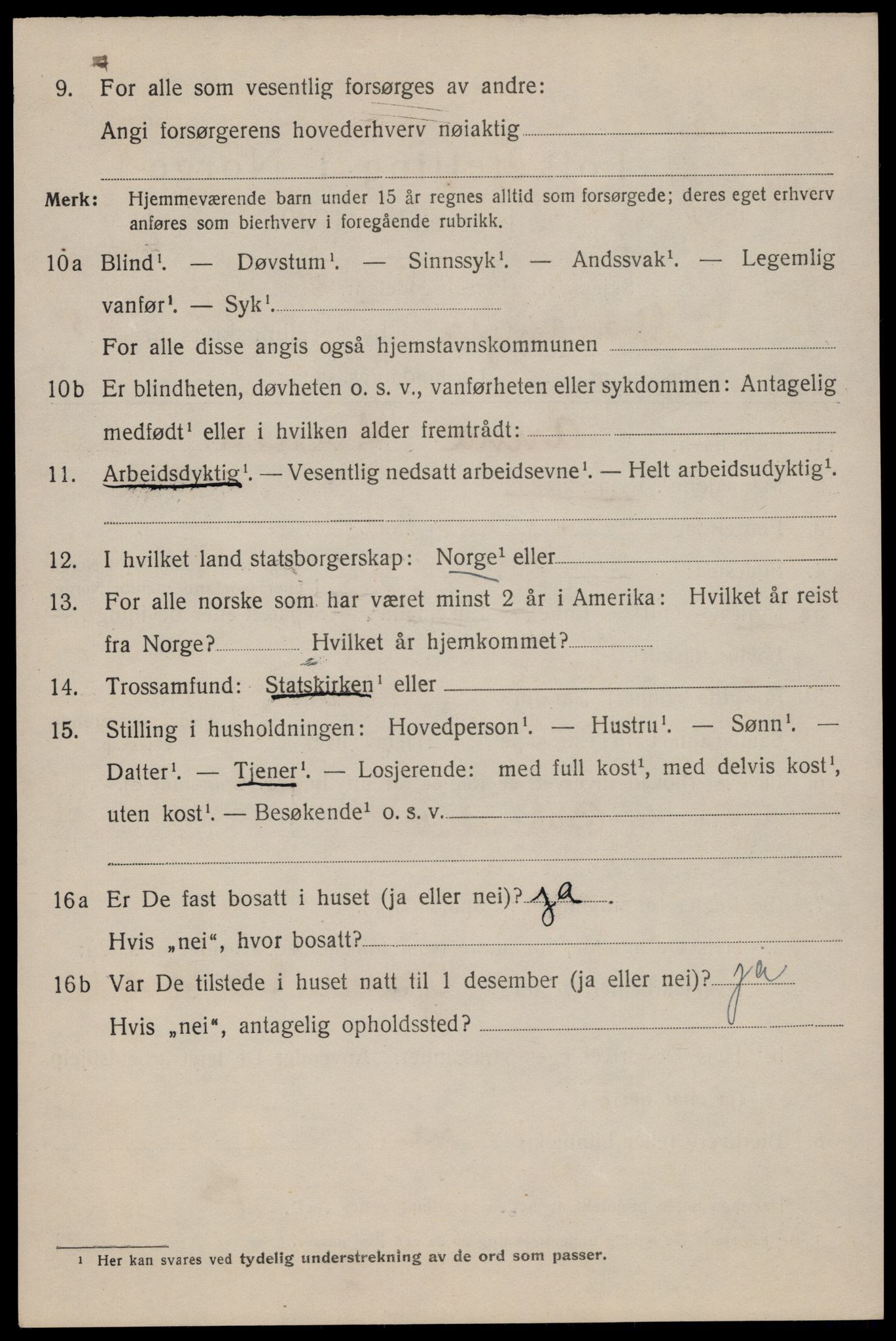 SAST, 1920 census for Stavanger, 1920, p. 94729