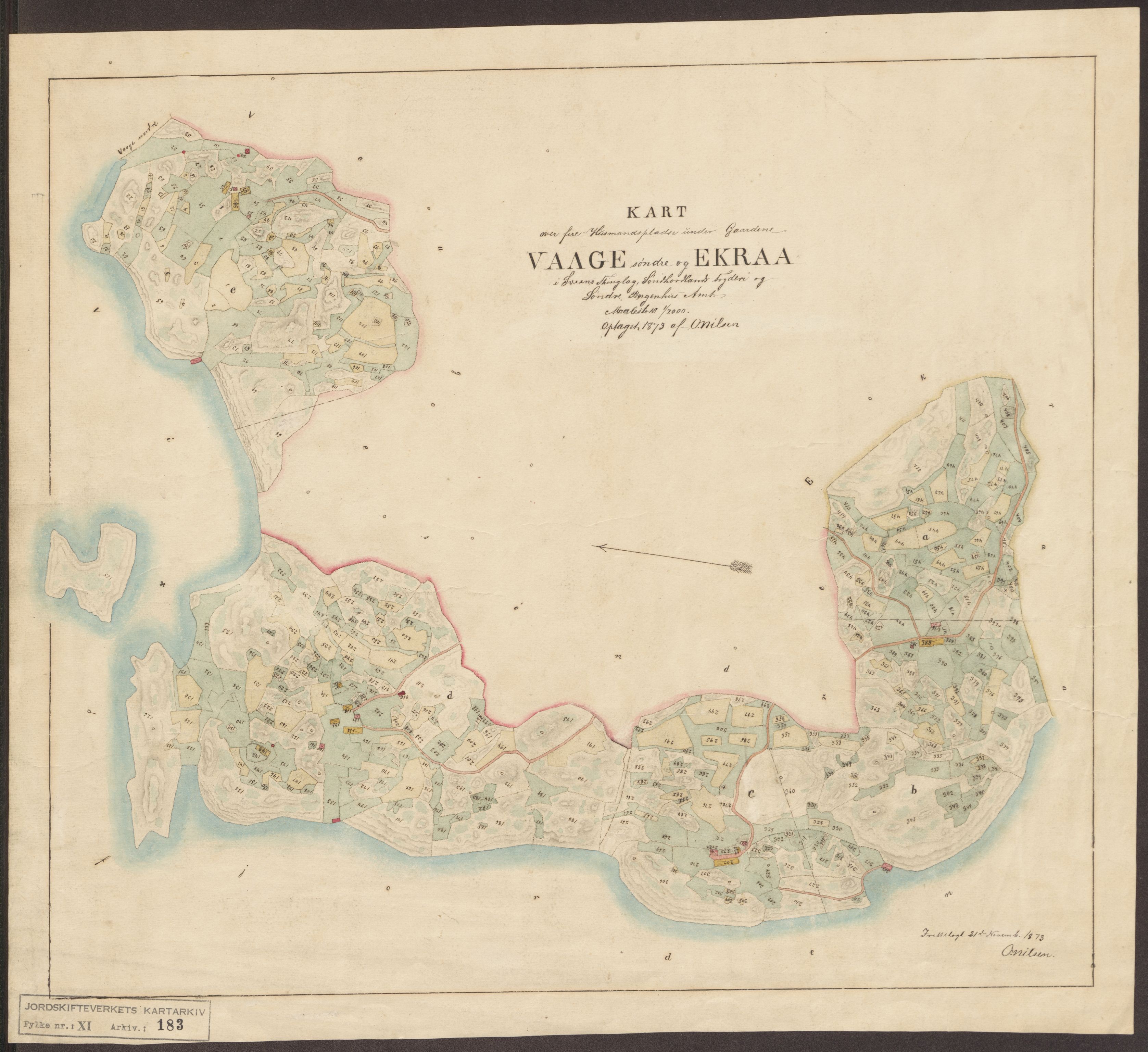 Jordskifteverkets kartarkiv, AV/RA-S-3929/T, 1859-1988, p. 284