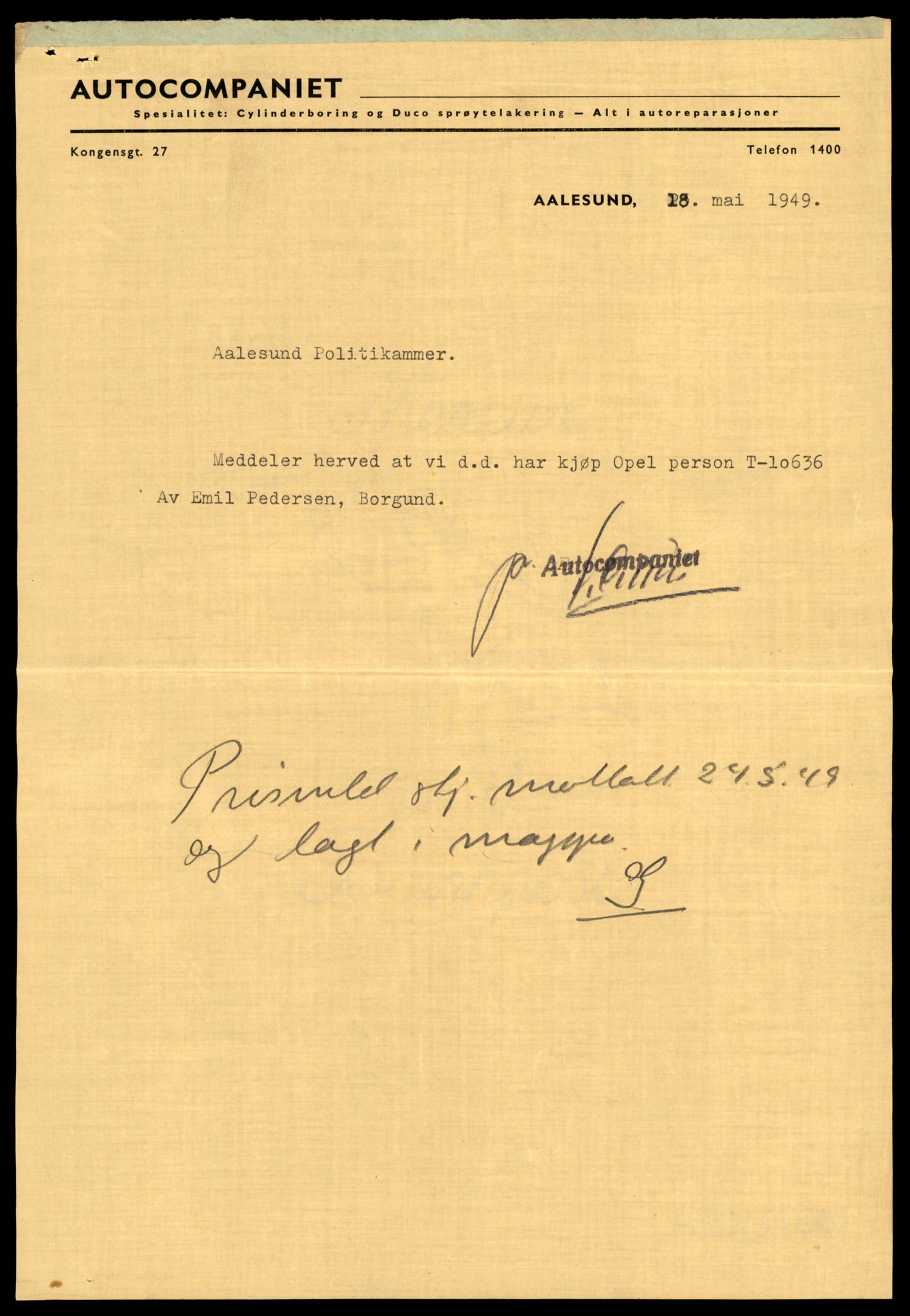 Møre og Romsdal vegkontor - Ålesund trafikkstasjon, AV/SAT-A-4099/F/Fe/L0022: Registreringskort for kjøretøy T 10584 - T 10694, 1927-1998, p. 1621