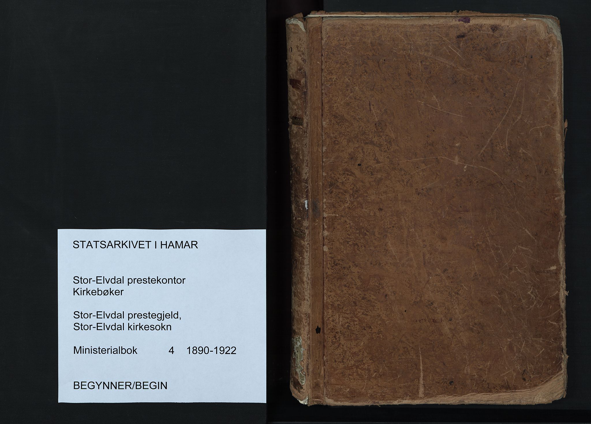 Stor-Elvdal prestekontor, SAH/PREST-052/H/Ha/Haa/L0004: Parish register (official) no. 4, 1890-1922