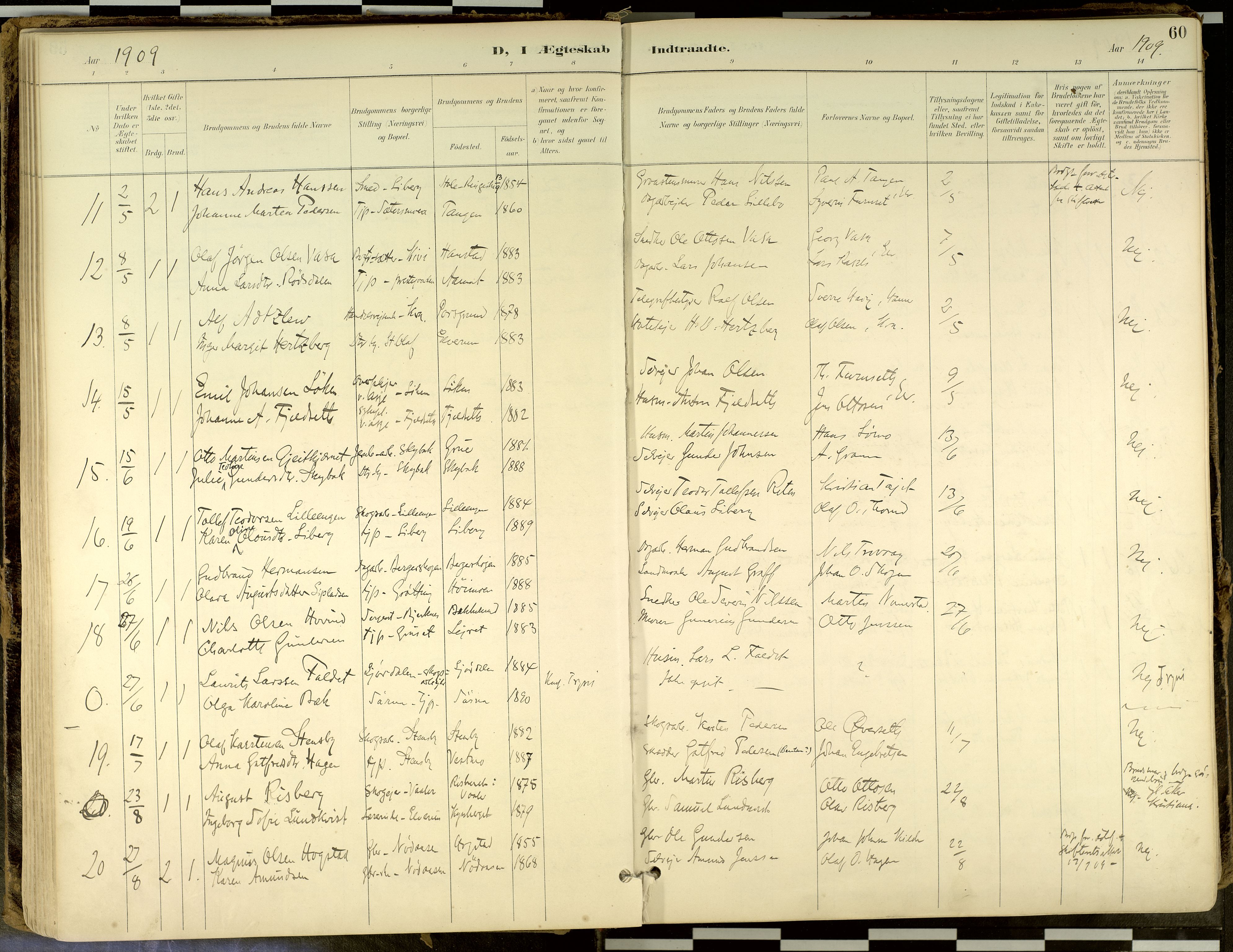 Elverum prestekontor, SAH/PREST-044/H/Ha/Haa/L0018: Parish register (official) no. 18, 1894-1914, p. 60