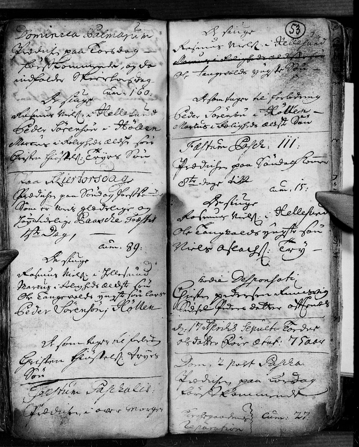 Søgne sokneprestkontor, AV/SAK-1111-0037/F/Fa/Fab/L0001: Parish register (official) no. A 1, 1716-1740, p. 53