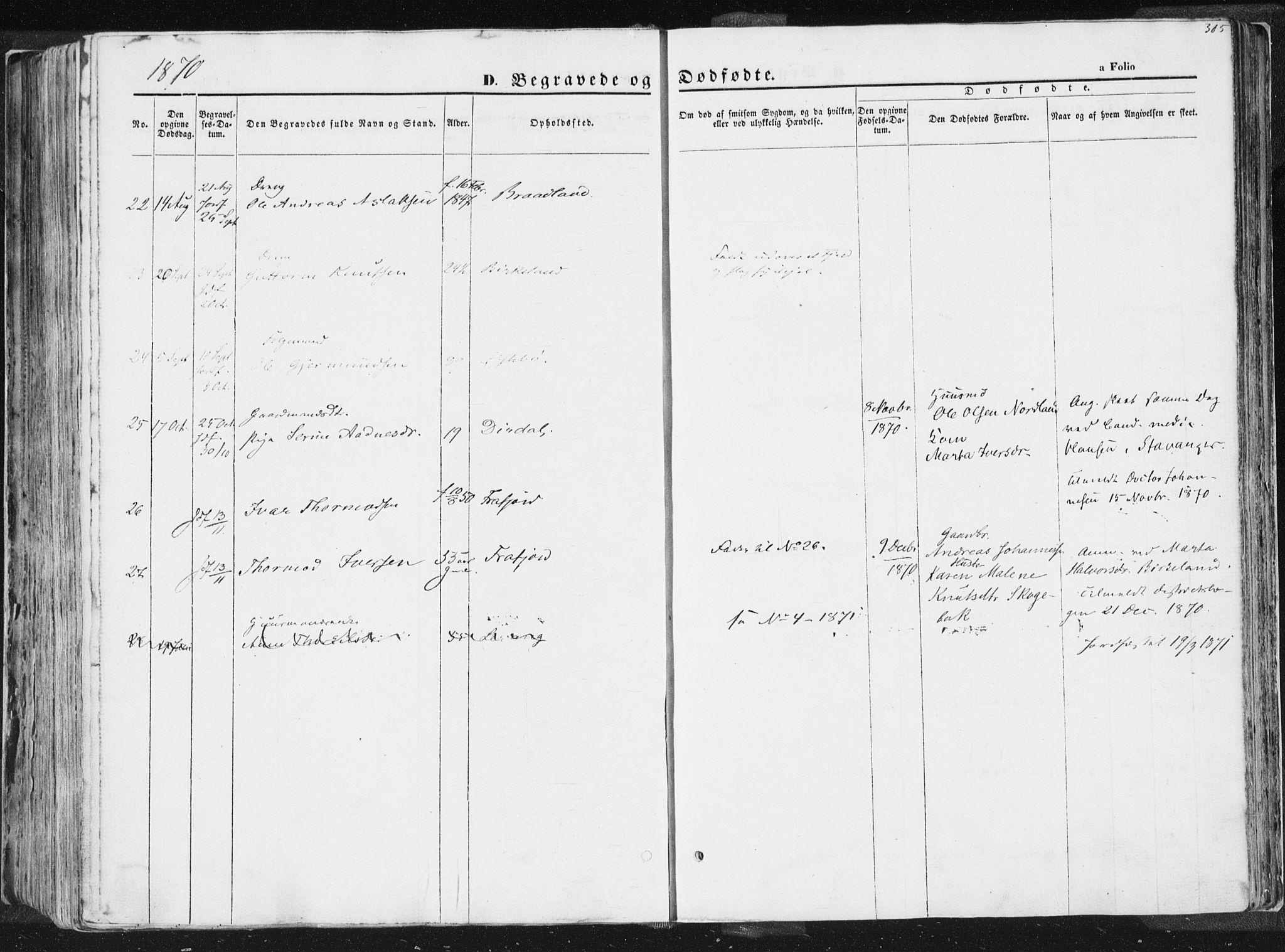 Høgsfjord sokneprestkontor, AV/SAST-A-101624/H/Ha/Haa/L0001: Parish register (official) no. A 1, 1854-1875, p. 305