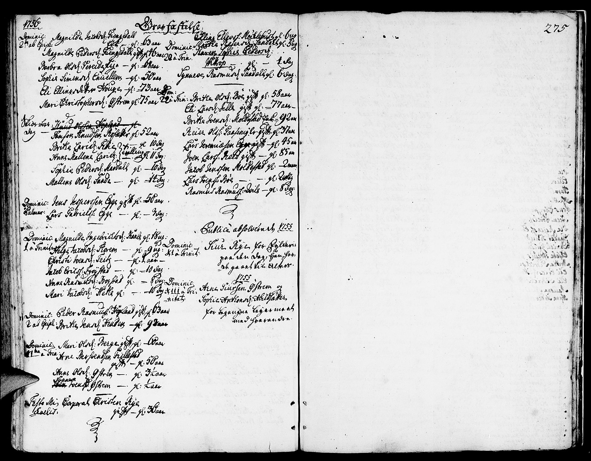 Gloppen sokneprestembete, AV/SAB-A-80101/H/Haa/Haaa/L0003: Parish register (official) no. A 3, 1739-1757, p. 275