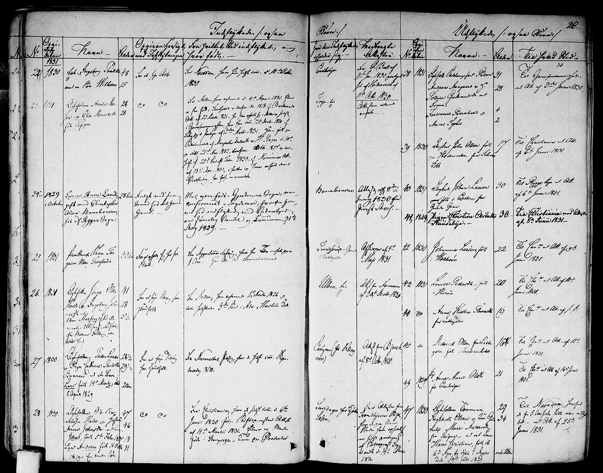 Aker prestekontor kirkebøker, AV/SAO-A-10861/F/L0018: Parish register (official) no. 17, 1829-1852, p. 26