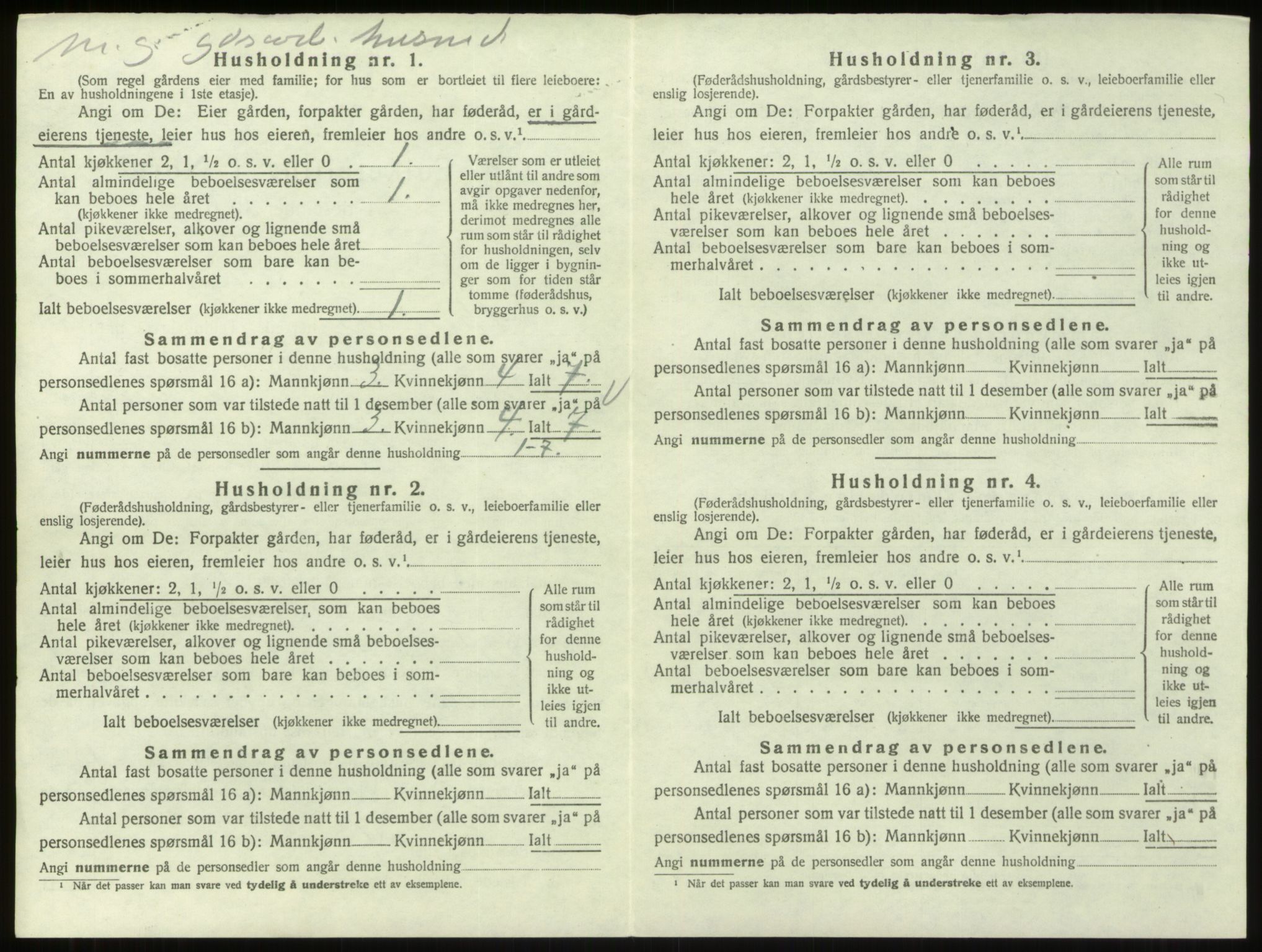 SAO, 1920 census for Skjeberg, 1920, p. 1421