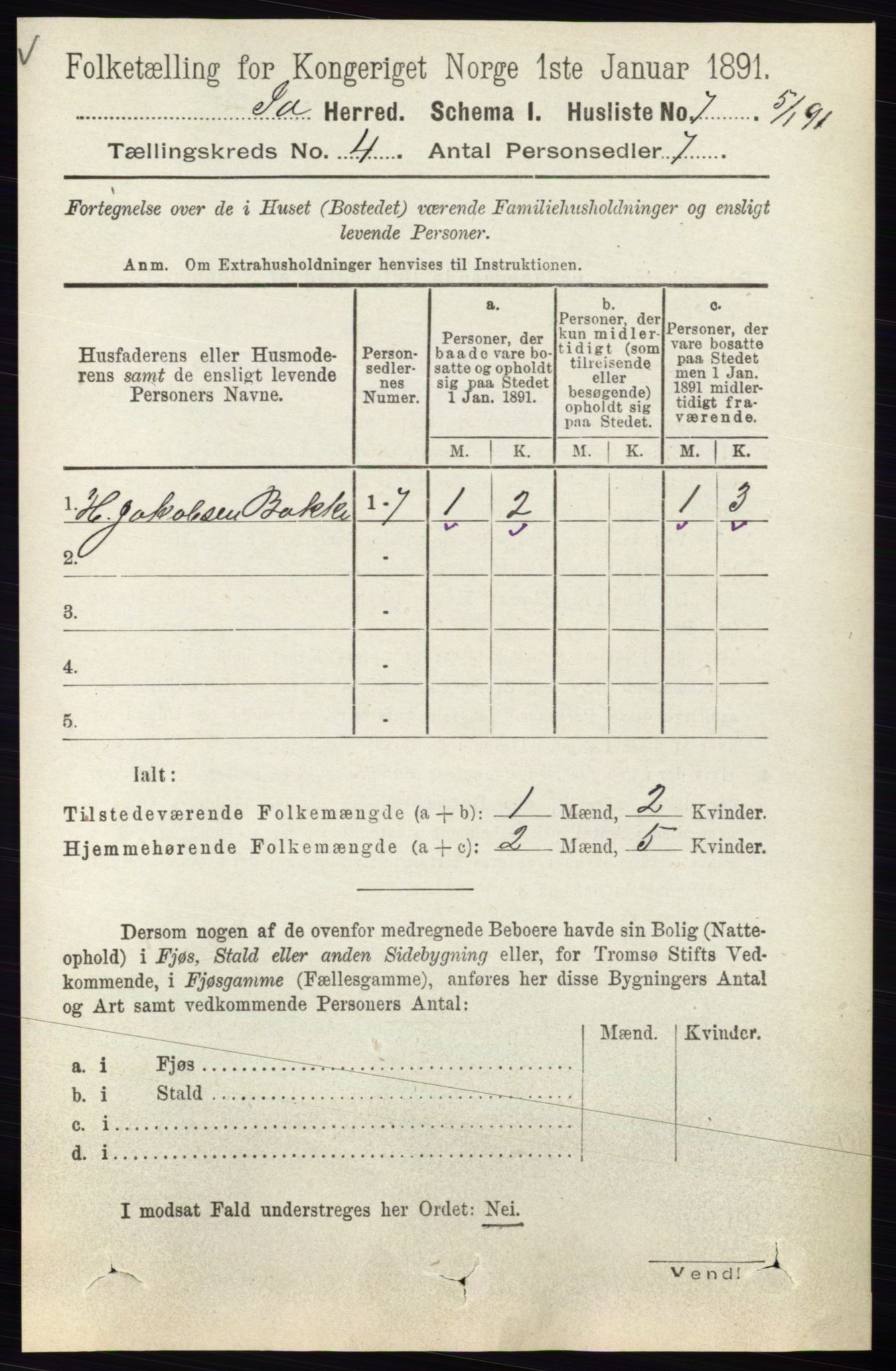 RA, 1891 census for 0117 Idd, 1891, p. 2800