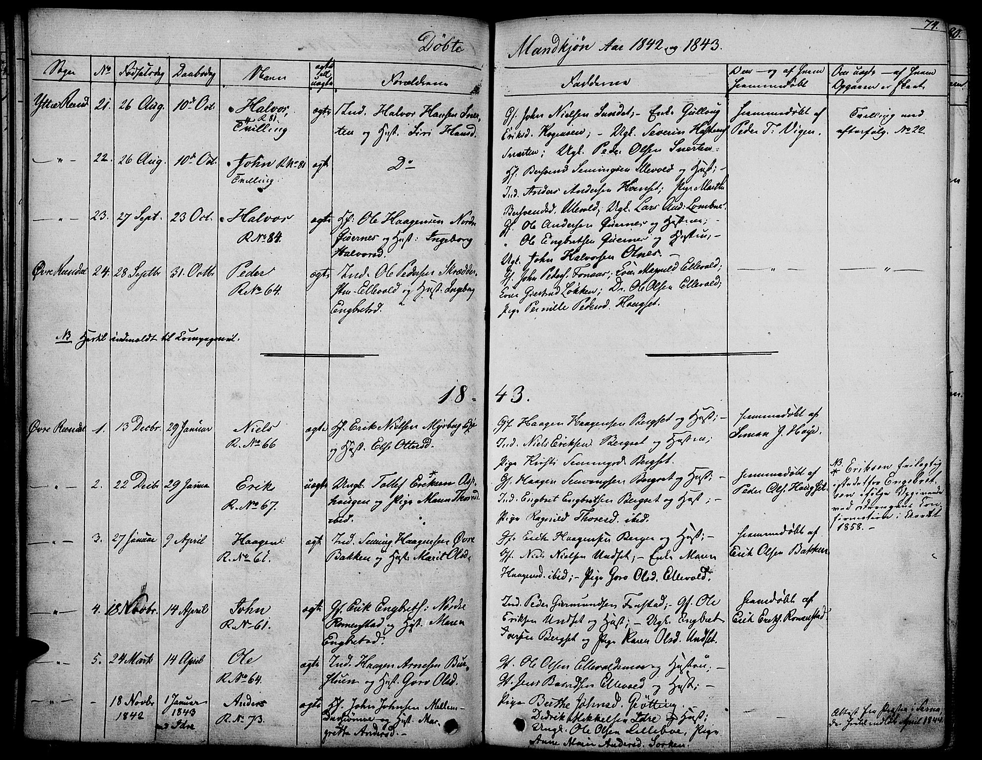 Rendalen prestekontor, SAH/PREST-054/H/Ha/Haa/L0004: Parish register (official) no. 4, 1829-1852, p. 74