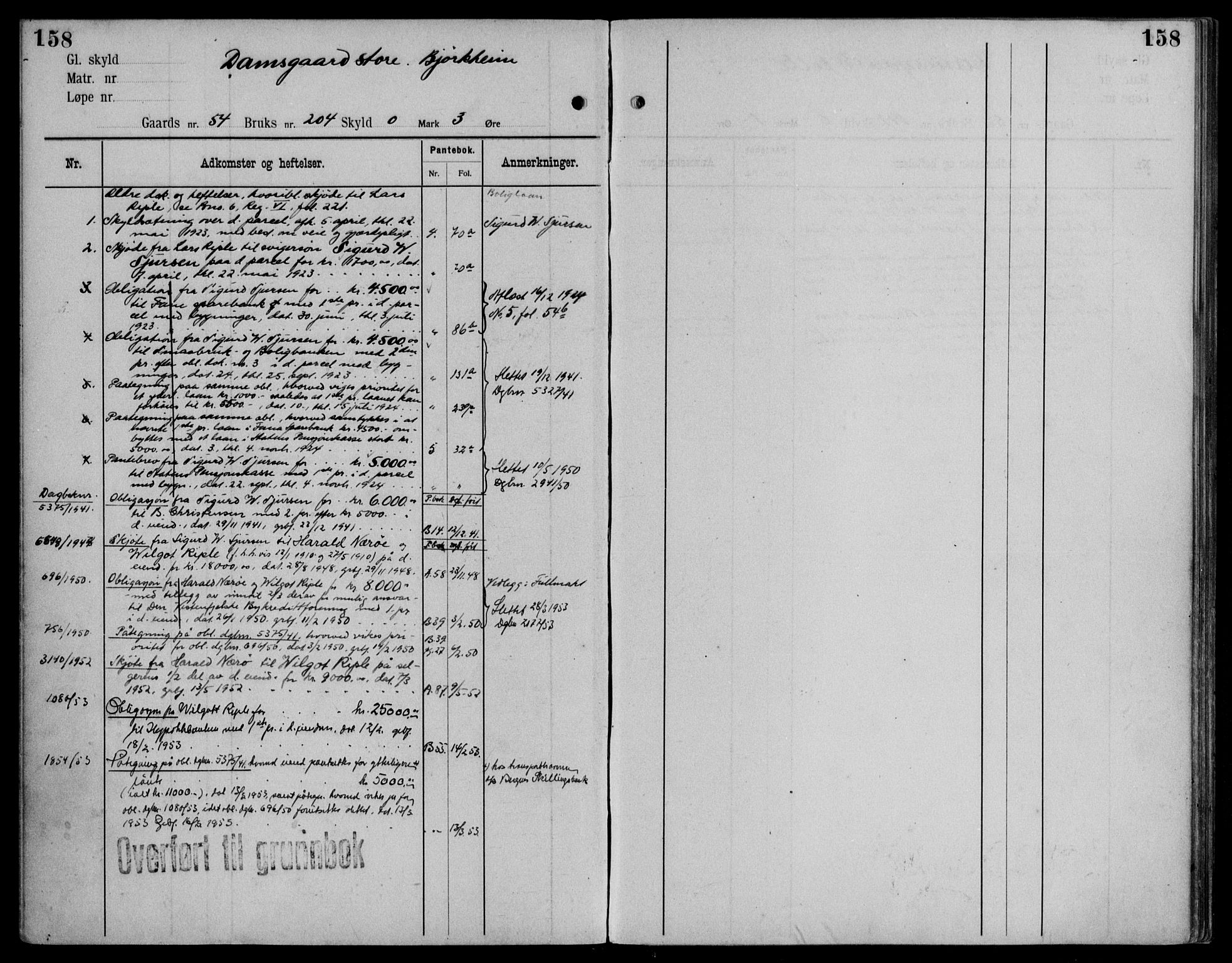 Midhordland sorenskriveri, AV/SAB-A-3001/1/G/Ga/Gab/L0115: Mortgage register no. II.A.b.115, p. 158