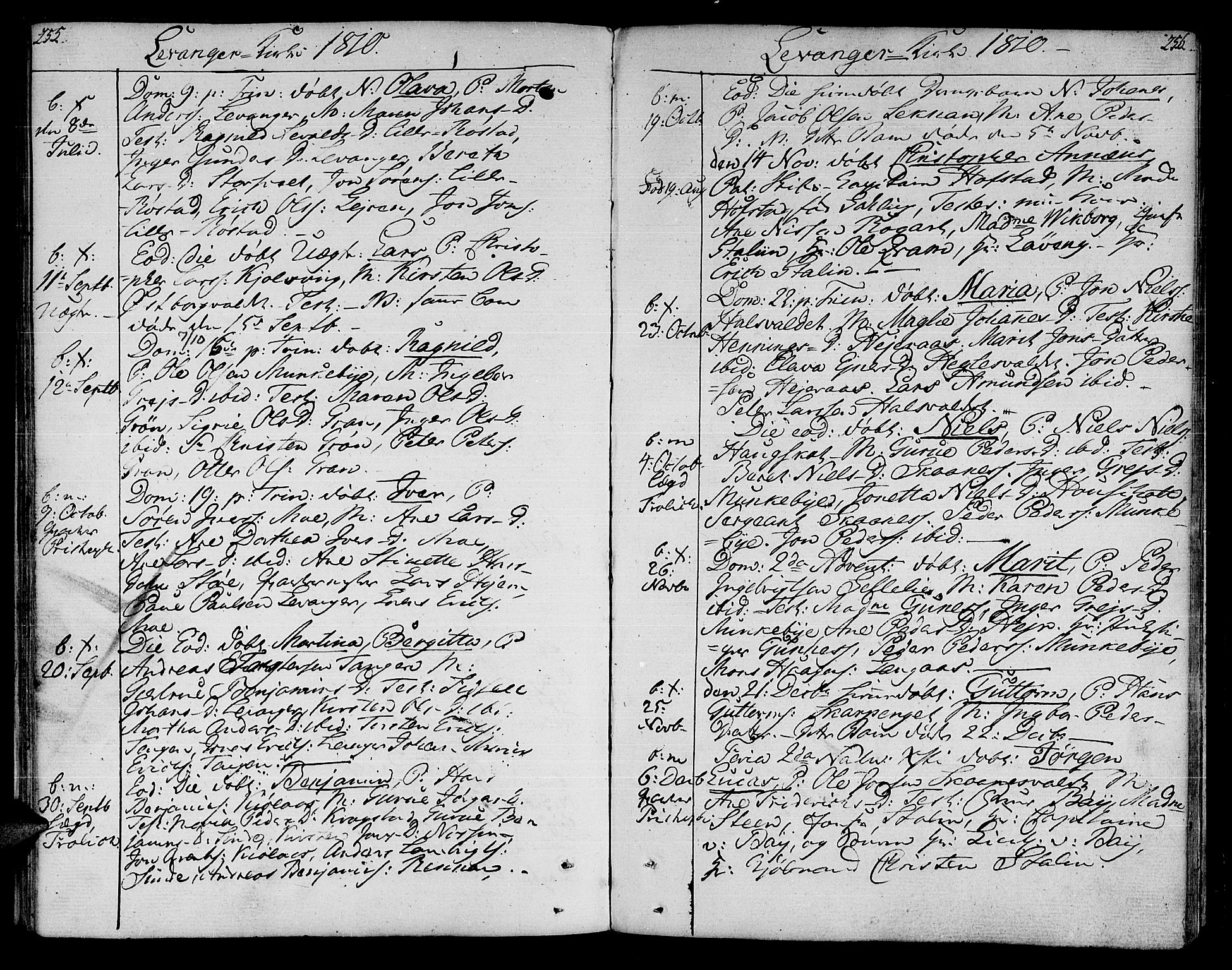 Ministerialprotokoller, klokkerbøker og fødselsregistre - Nord-Trøndelag, SAT/A-1458/717/L0145: Parish register (official) no. 717A03 /3, 1810-1815, p. 255-256