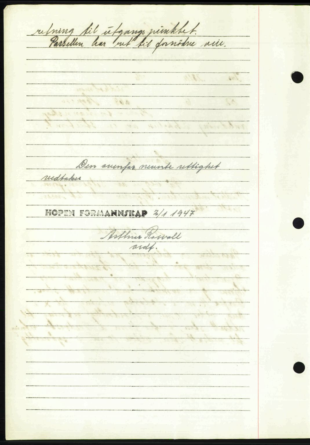 Nordmøre sorenskriveri, AV/SAT-A-4132/1/2/2Ca: Mortgage book no. A104, 1947-1947, Diary no: : 1031/1947