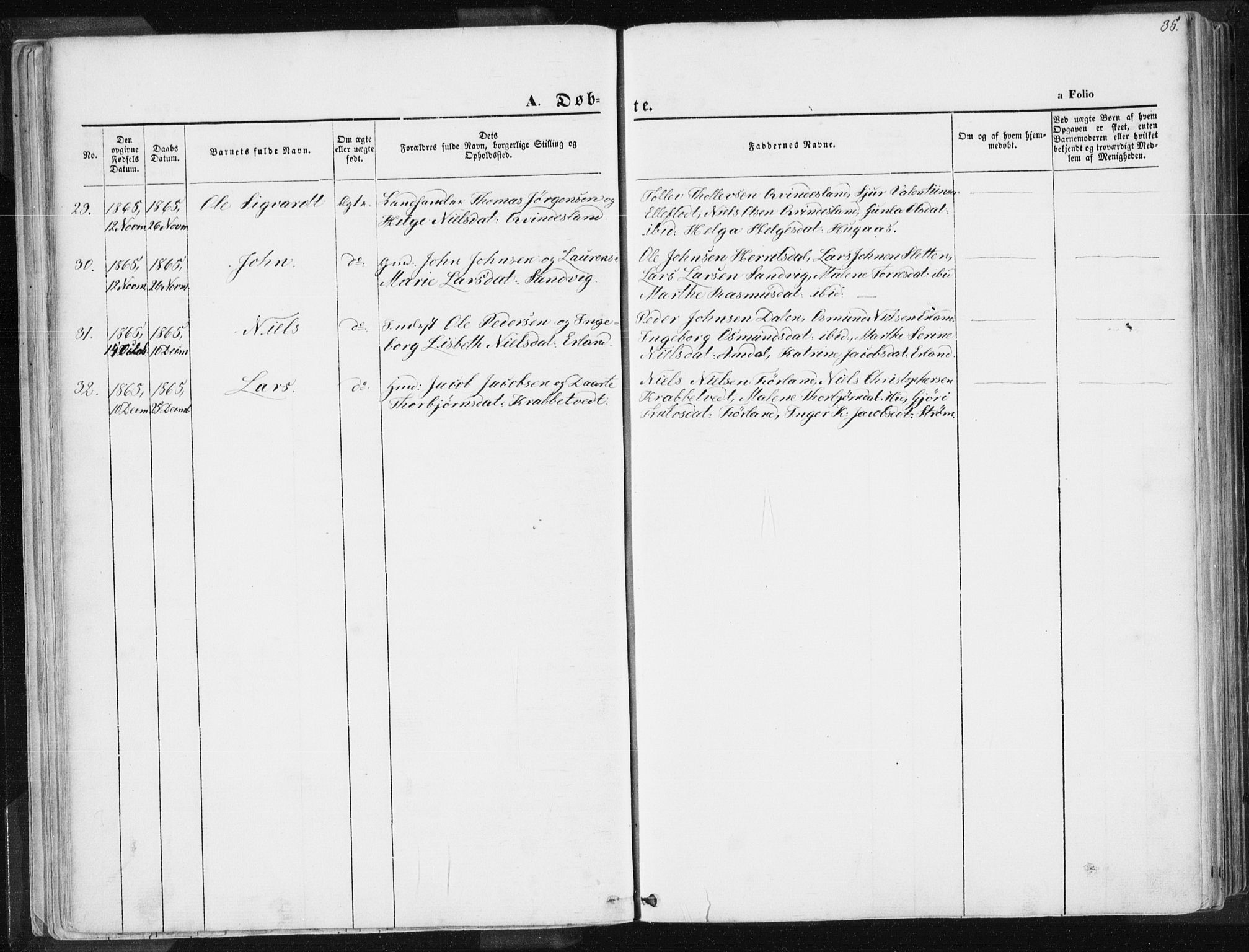 Tysvær sokneprestkontor, AV/SAST-A -101864/H/Ha/Haa/L0003: Parish register (official) no. A 3, 1856-1865, p. 35