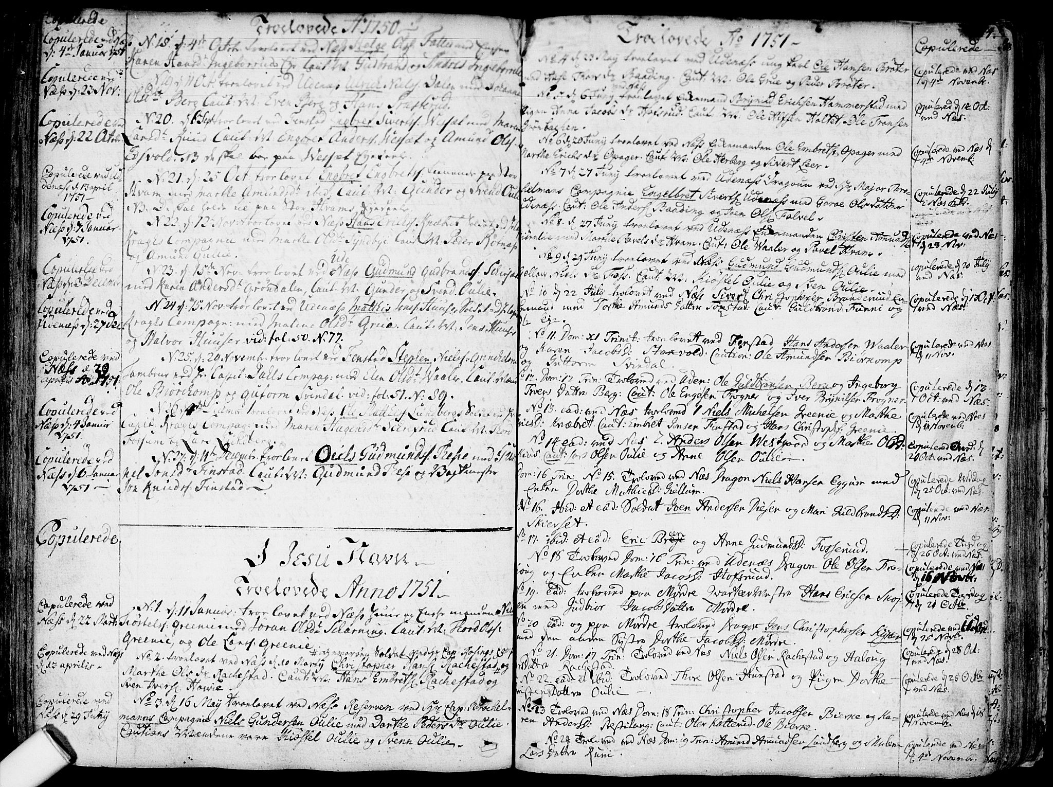 Nes prestekontor Kirkebøker, AV/SAO-A-10410/F/Fa/L0003: Parish register (official) no. I 3, 1734-1781, p. 184