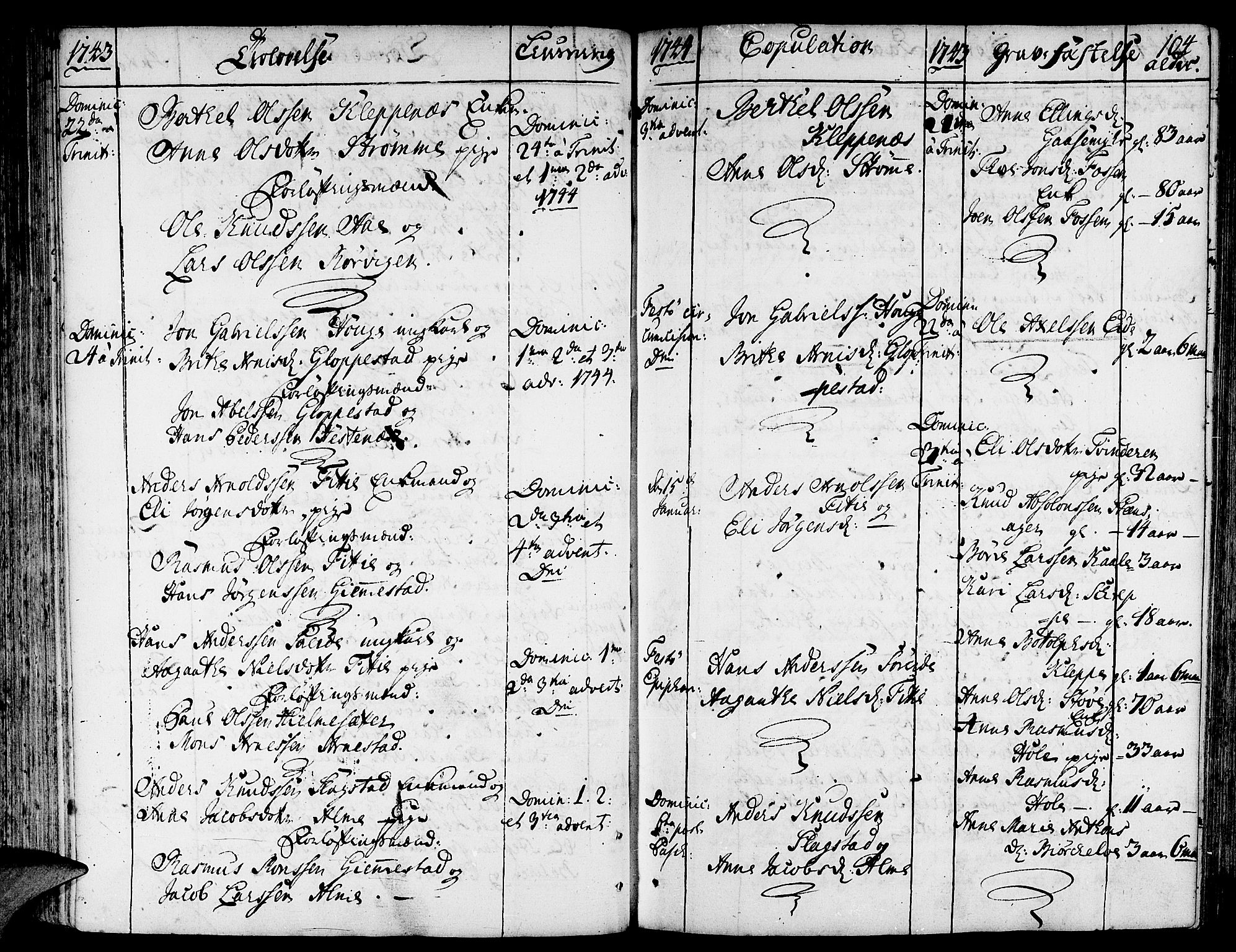 Gloppen sokneprestembete, SAB/A-80101/H/Haa/Haaa/L0003: Parish register (official) no. A 3, 1739-1757, p. 104