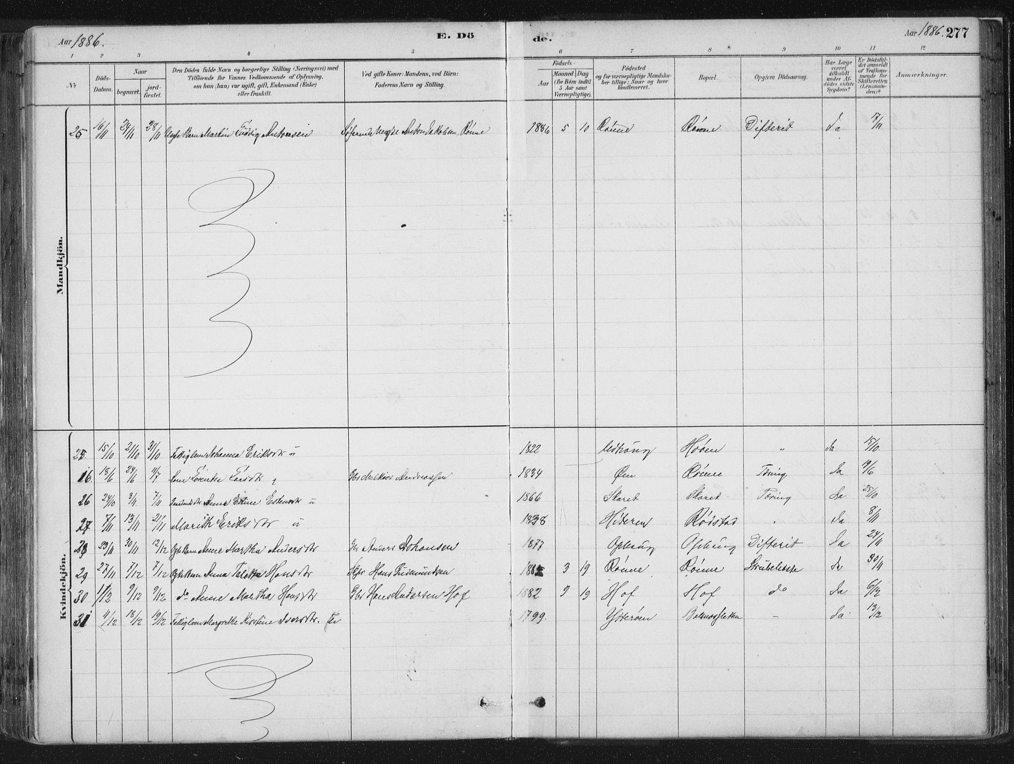 Ministerialprotokoller, klokkerbøker og fødselsregistre - Sør-Trøndelag, AV/SAT-A-1456/659/L0739: Parish register (official) no. 659A09, 1879-1893, p. 277