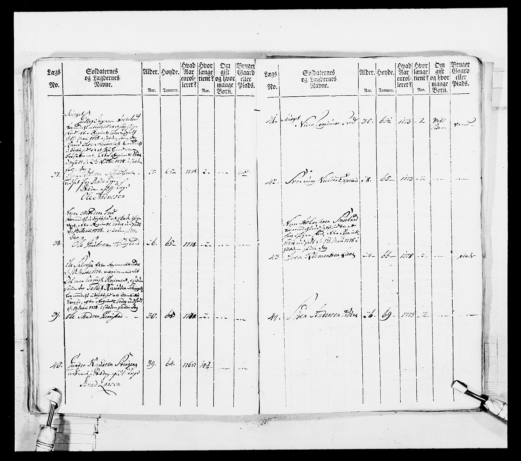 Generalitets- og kommissariatskollegiet, Det kongelige norske kommissariatskollegium, AV/RA-EA-5420/E/Eh/L0102: 1. Vesterlenske nasjonale infanteriregiment, 1778-1780, p. 304