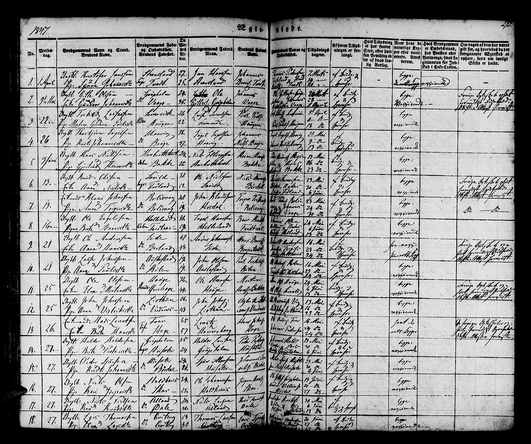 Os sokneprestembete, AV/SAB-A-99929: Parish register (official) no. A 15, 1839-1851, p. 272