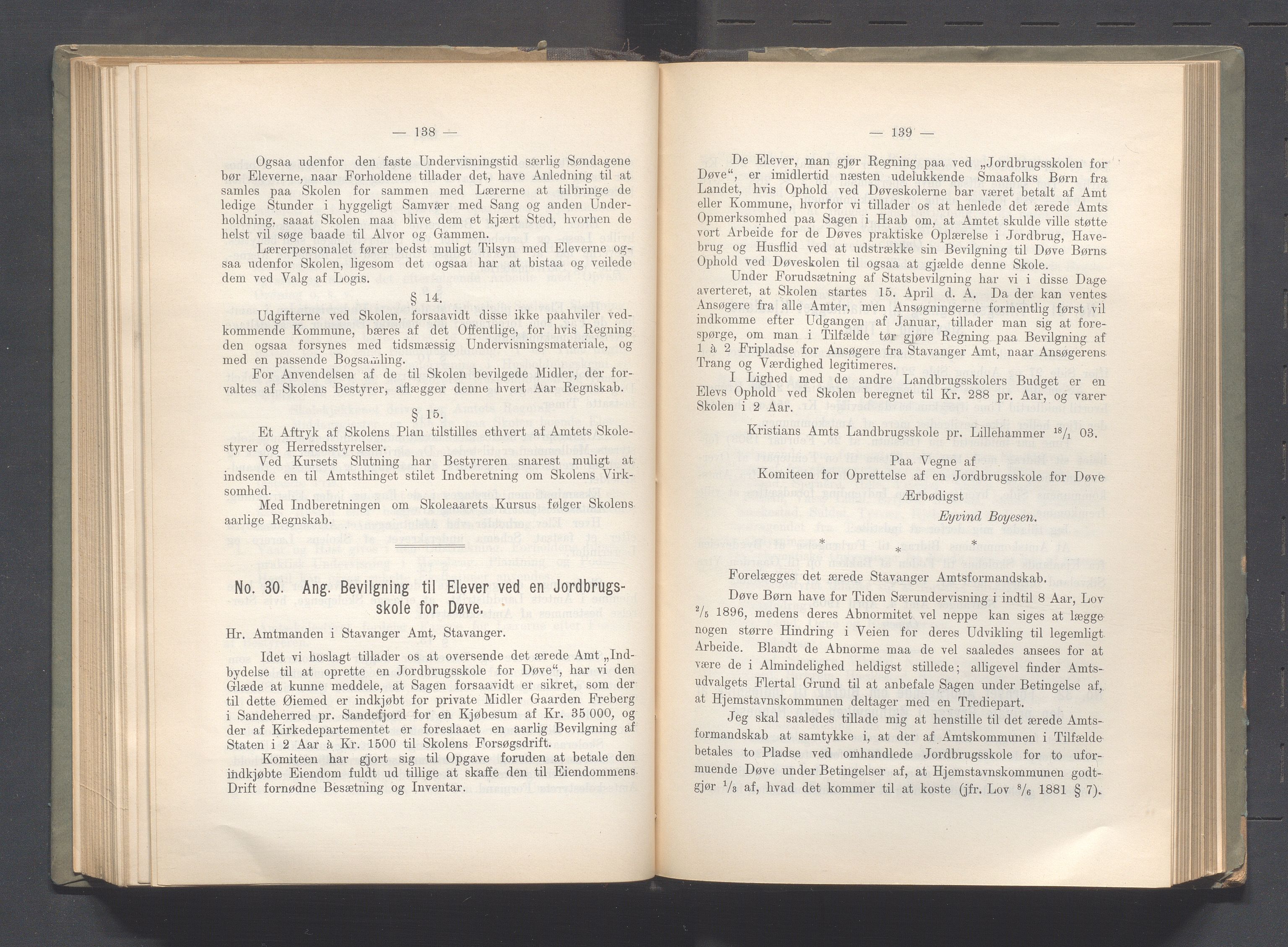 Rogaland fylkeskommune - Fylkesrådmannen , IKAR/A-900/A, 1903, p. 124