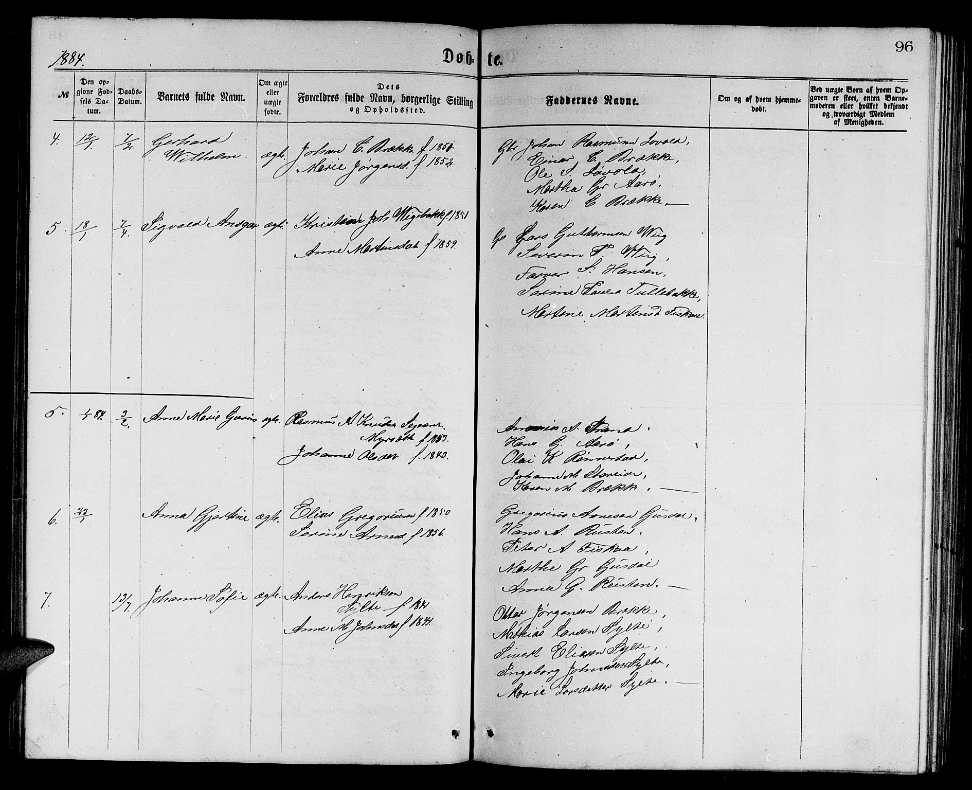 Ministerialprotokoller, klokkerbøker og fødselsregistre - Møre og Romsdal, SAT/A-1454/501/L0016: Parish register (copy) no. 501C02, 1868-1884, p. 96