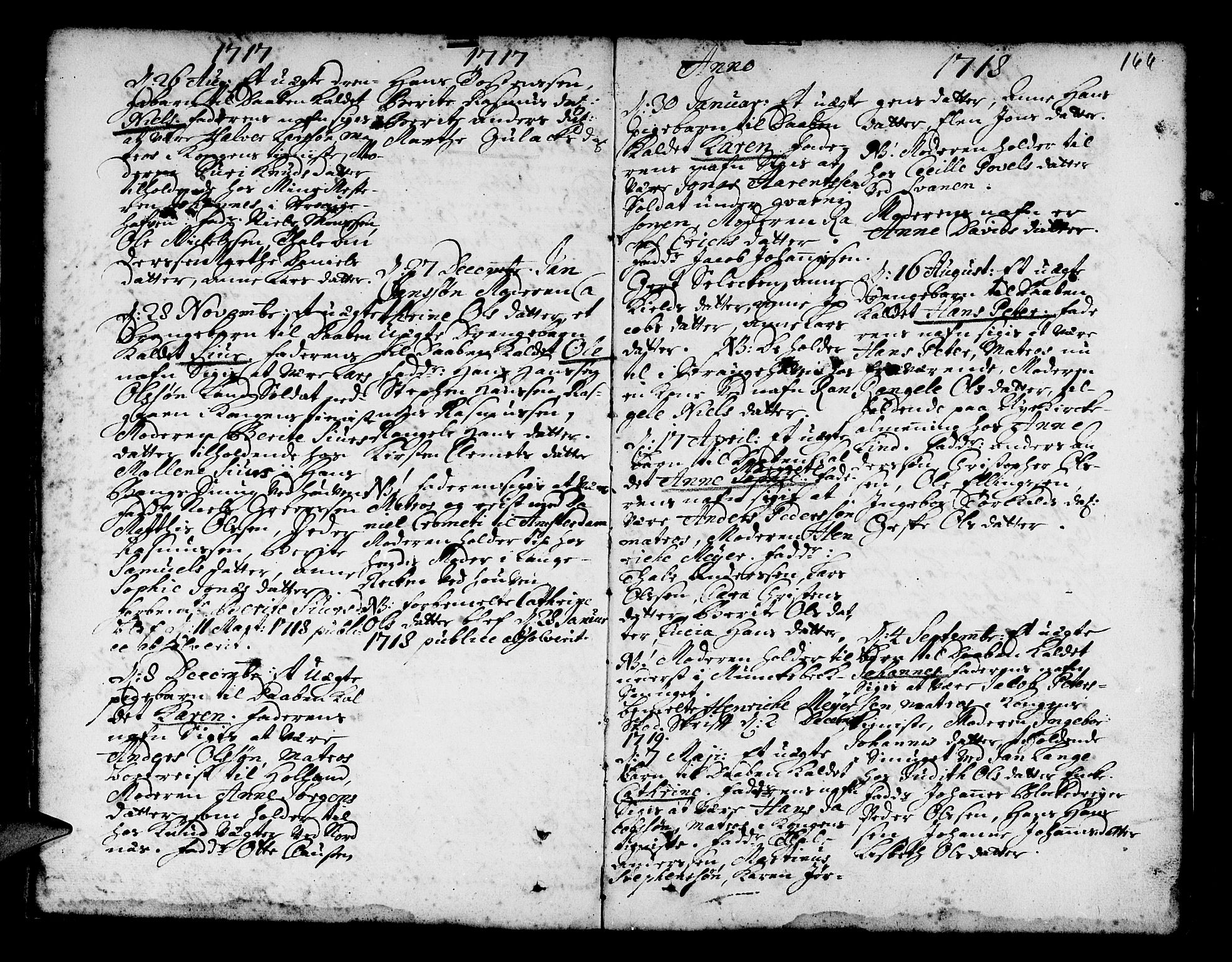 Nykirken Sokneprestembete, AV/SAB-A-77101/H/Haa/L0002: Parish register (official) no. A 2, 1700-1723, p. 166