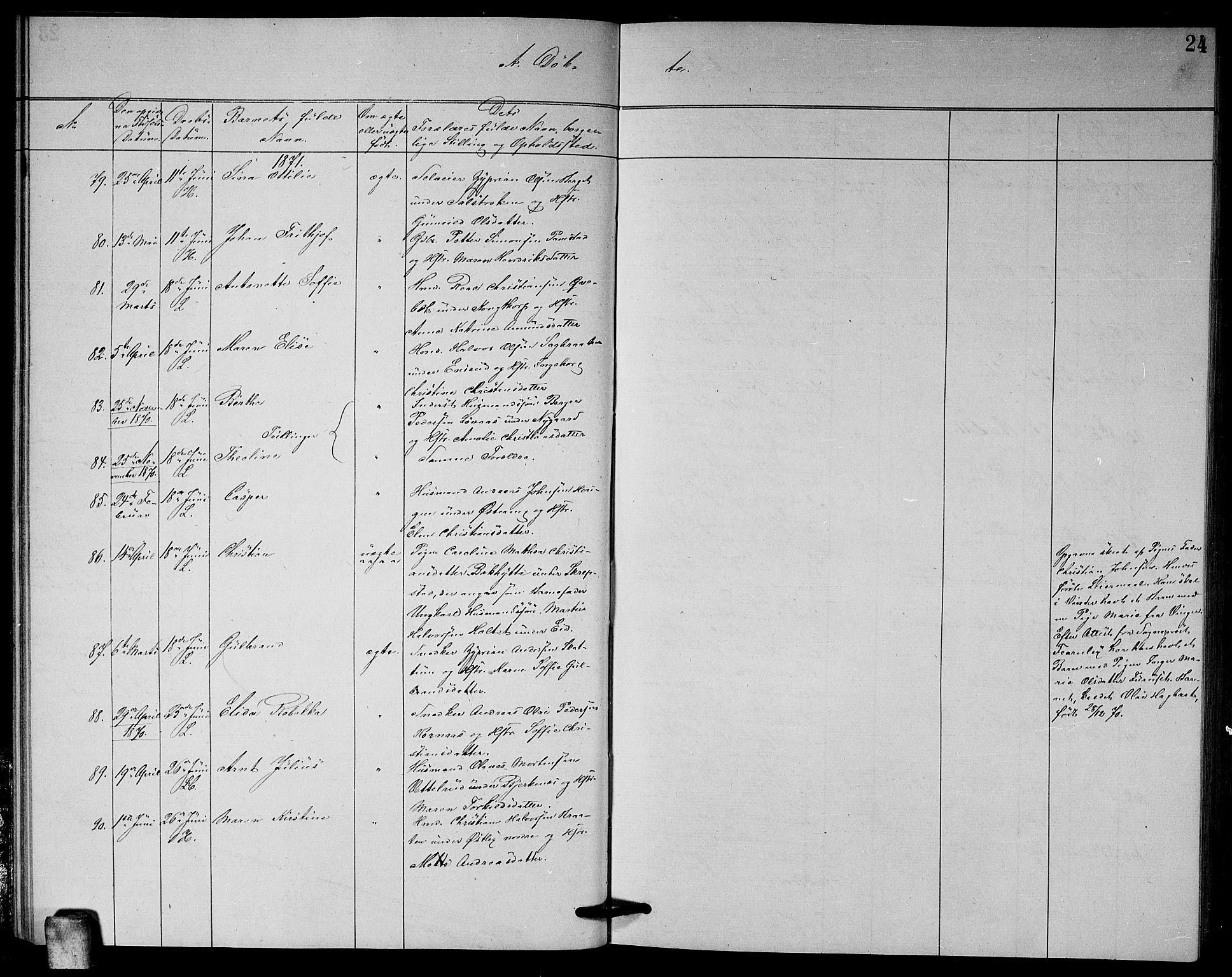 Høland prestekontor Kirkebøker, AV/SAO-A-10346a/G/Ga/L0006: Parish register (copy) no. I 6, 1869-1879, p. 24