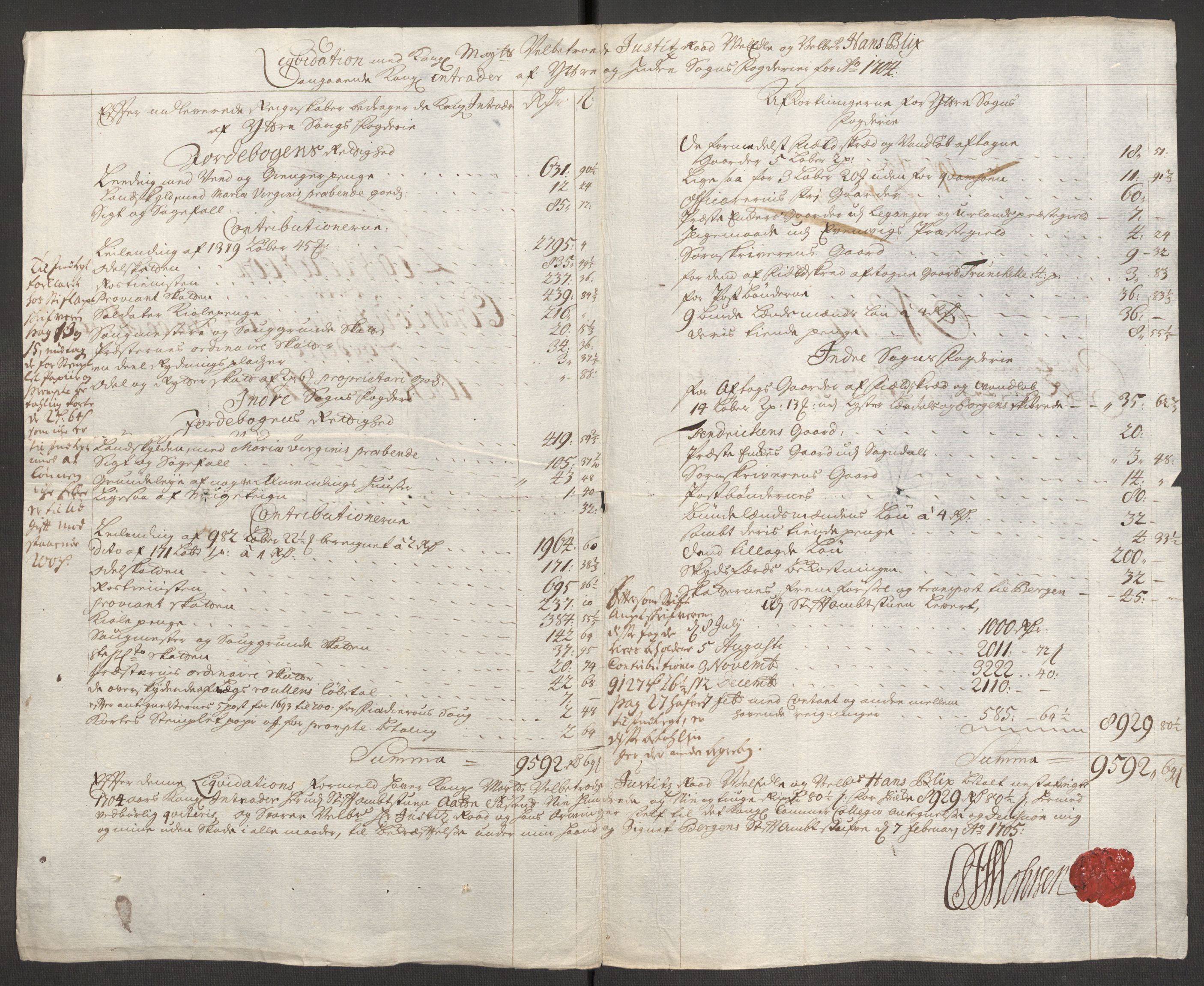 Rentekammeret inntil 1814, Reviderte regnskaper, Fogderegnskap, AV/RA-EA-4092/R52/L3313: Fogderegnskap Sogn, 1703-1704, p. 490