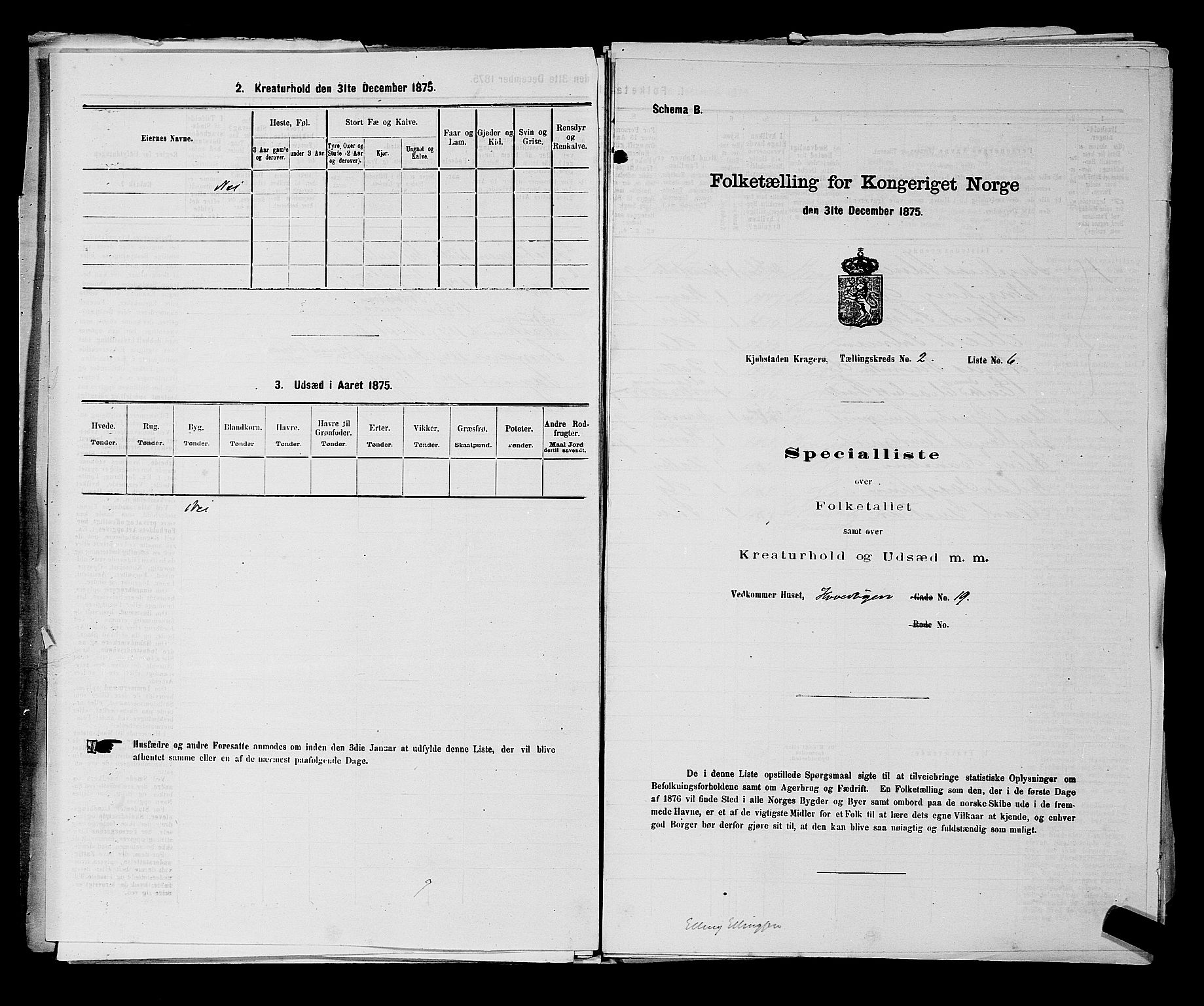 SAKO, 1875 census for 0801P Kragerø, 1875, p. 55