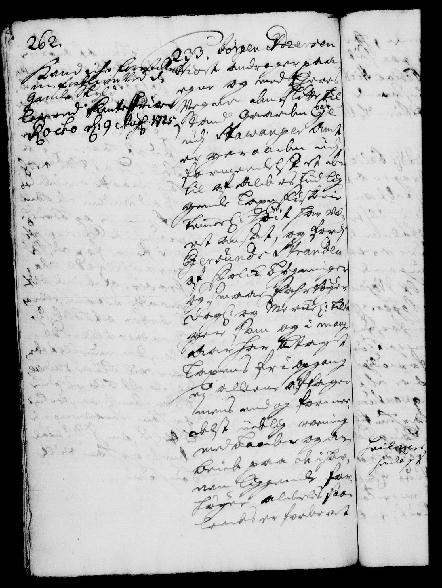 Rentekammeret, Kammerkanselliet, AV/RA-EA-3111/G/Gh/Gha/L0007: Norsk ekstraktmemorialprotokoll (merket RK 53.52), 1724-1725, p. 262