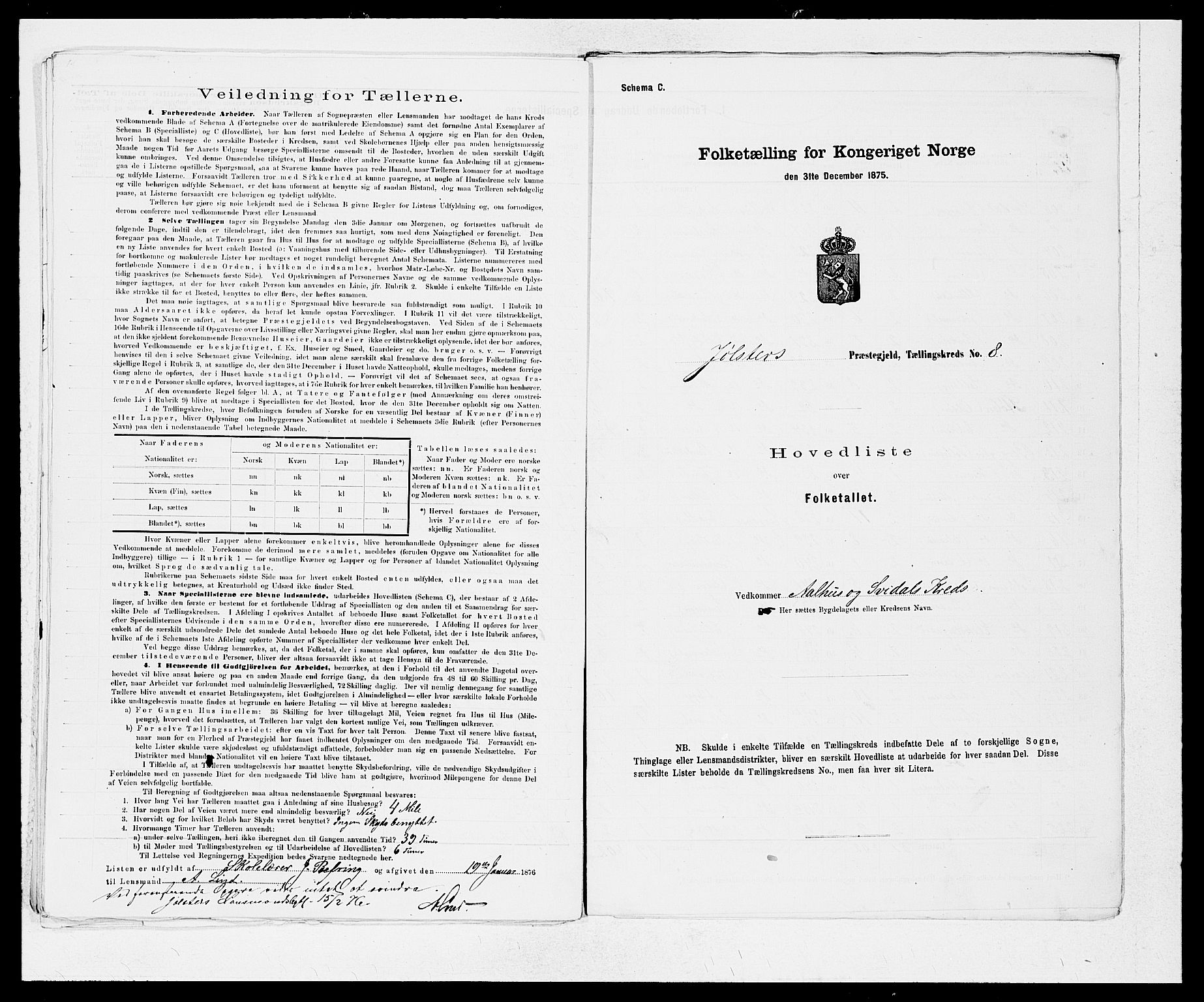 SAB, 1875 census for 1431P Jølster, 1875, p. 18