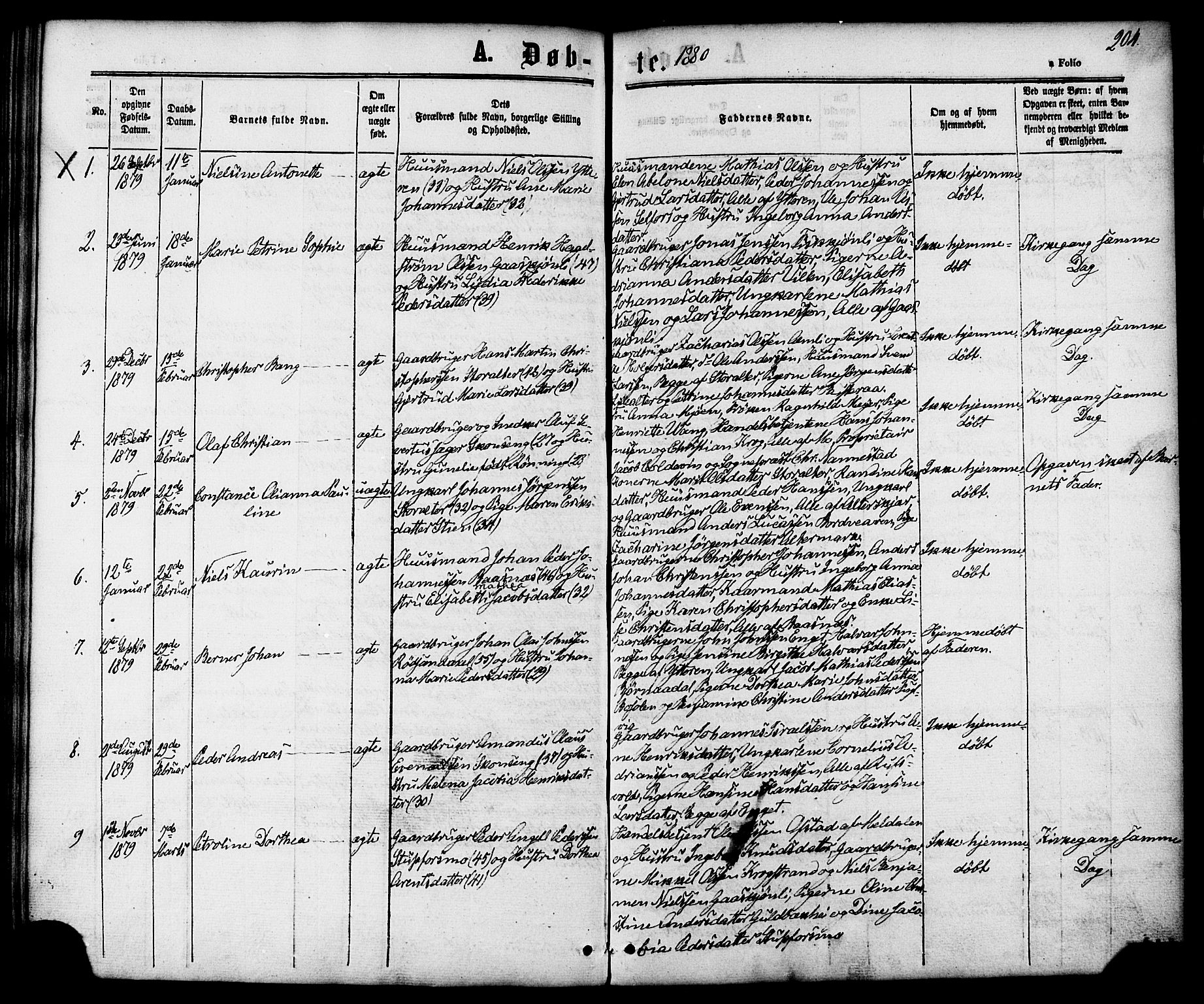 Ministerialprotokoller, klokkerbøker og fødselsregistre - Nordland, SAT/A-1459/827/L0393: Parish register (official) no. 827A05, 1863-1883, p. 204