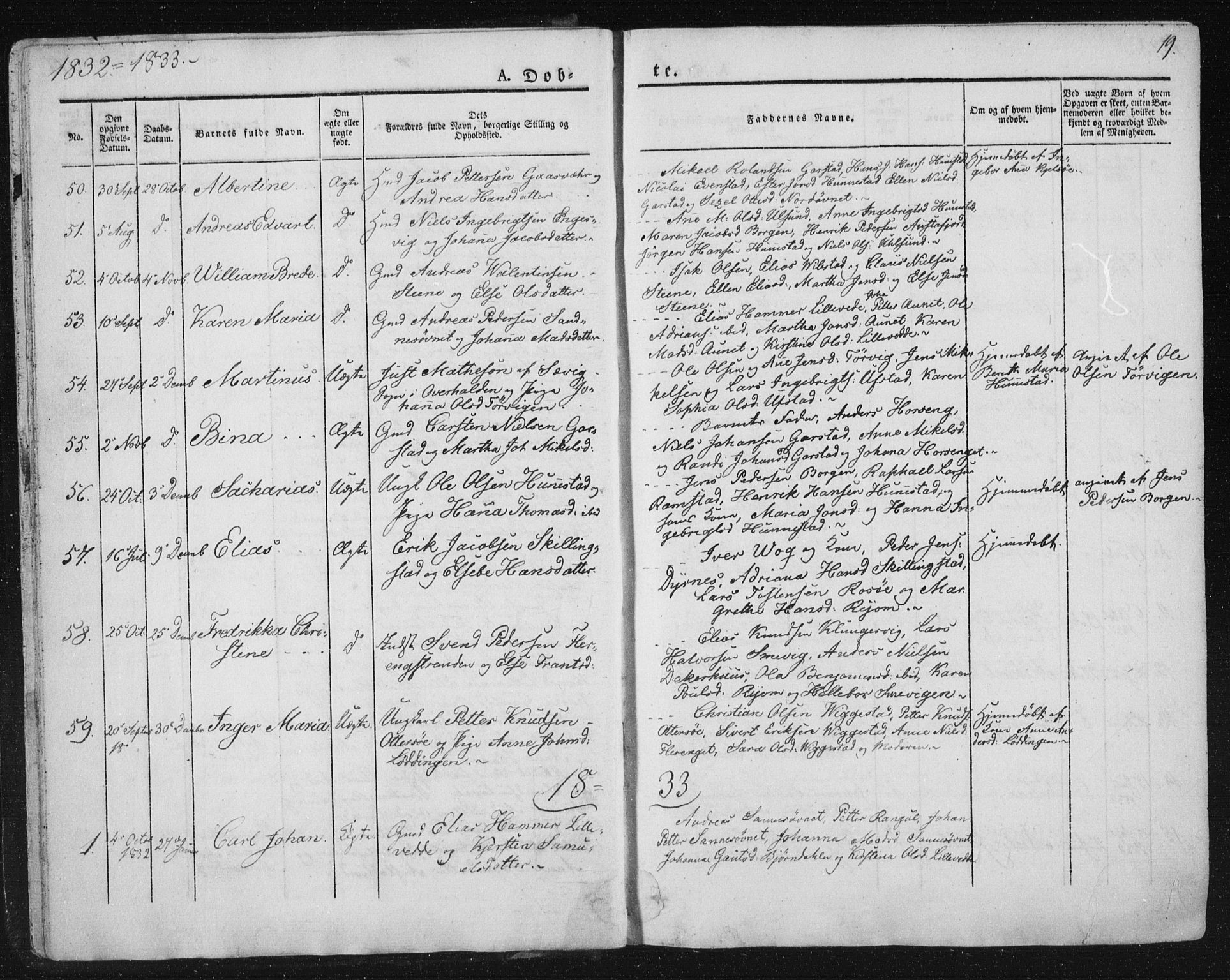 Ministerialprotokoller, klokkerbøker og fødselsregistre - Nord-Trøndelag, SAT/A-1458/784/L0669: Parish register (official) no. 784A04, 1829-1859, p. 19