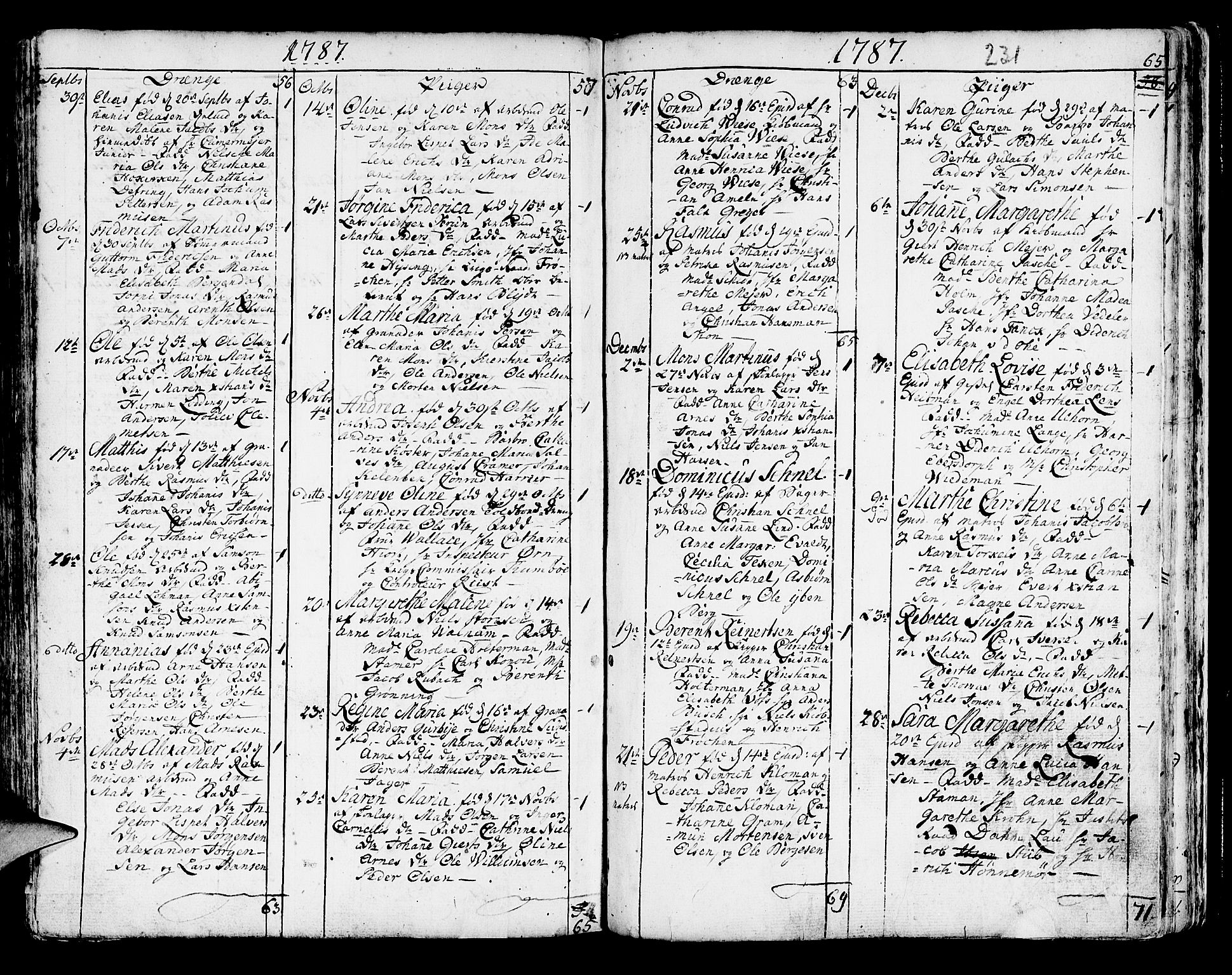 Korskirken sokneprestembete, SAB/A-76101/H/Haa/L0005: Parish register (official) no. A 5, 1751-1789, p. 231